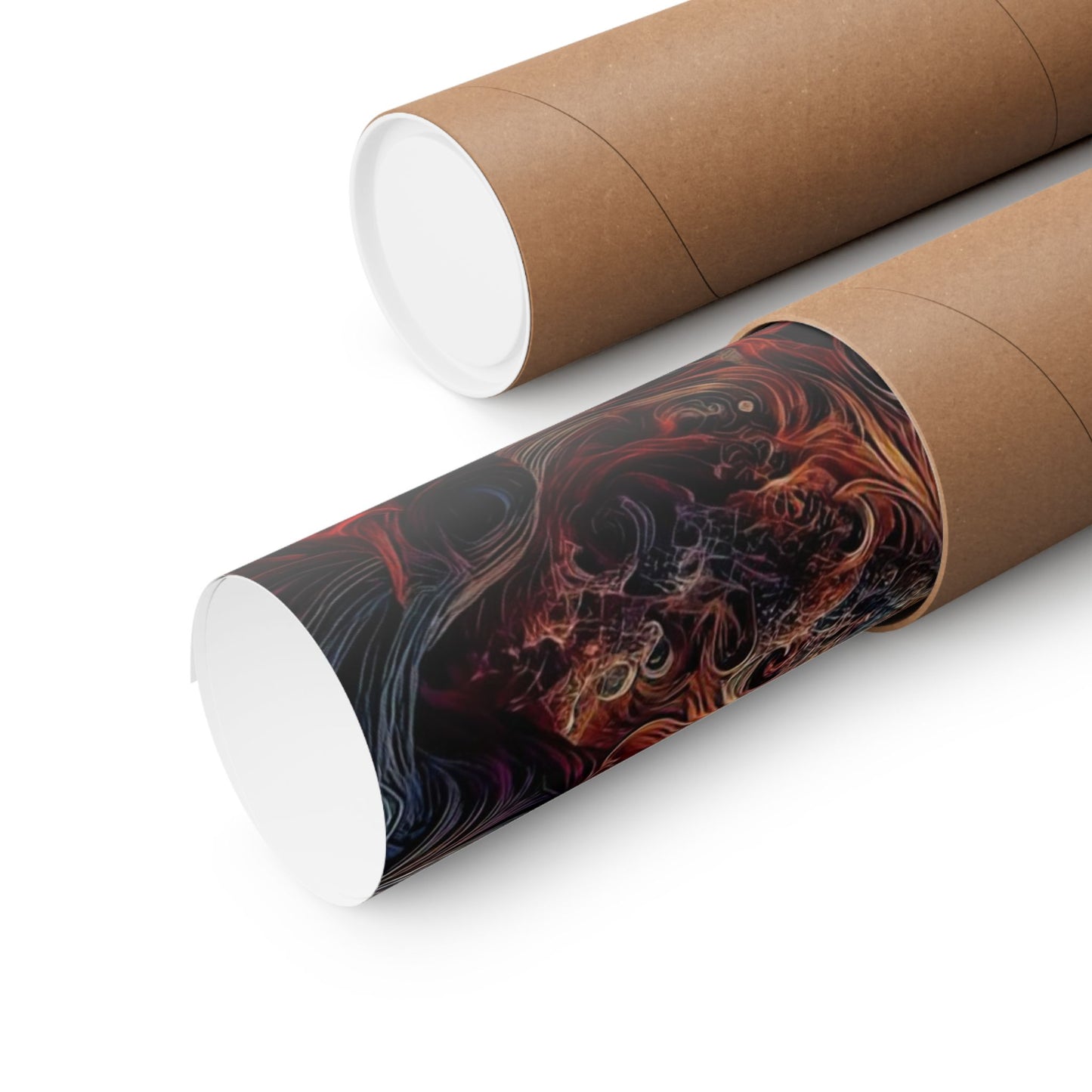 Pyrothrax's Ascension: A Majestic Fantasy Art Matte Vertical Posters