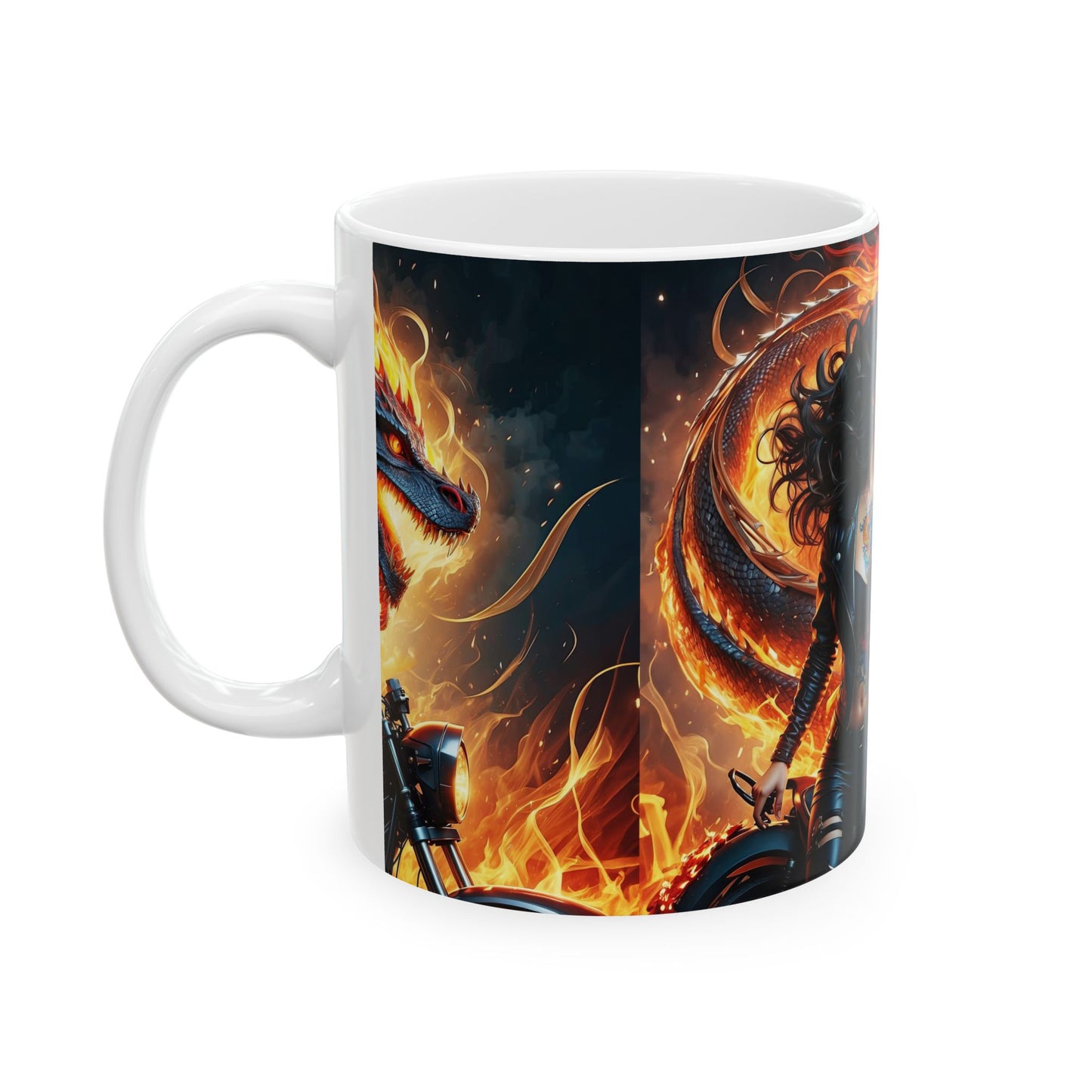 Flames of Destiny Ceramic Mug, 11oz