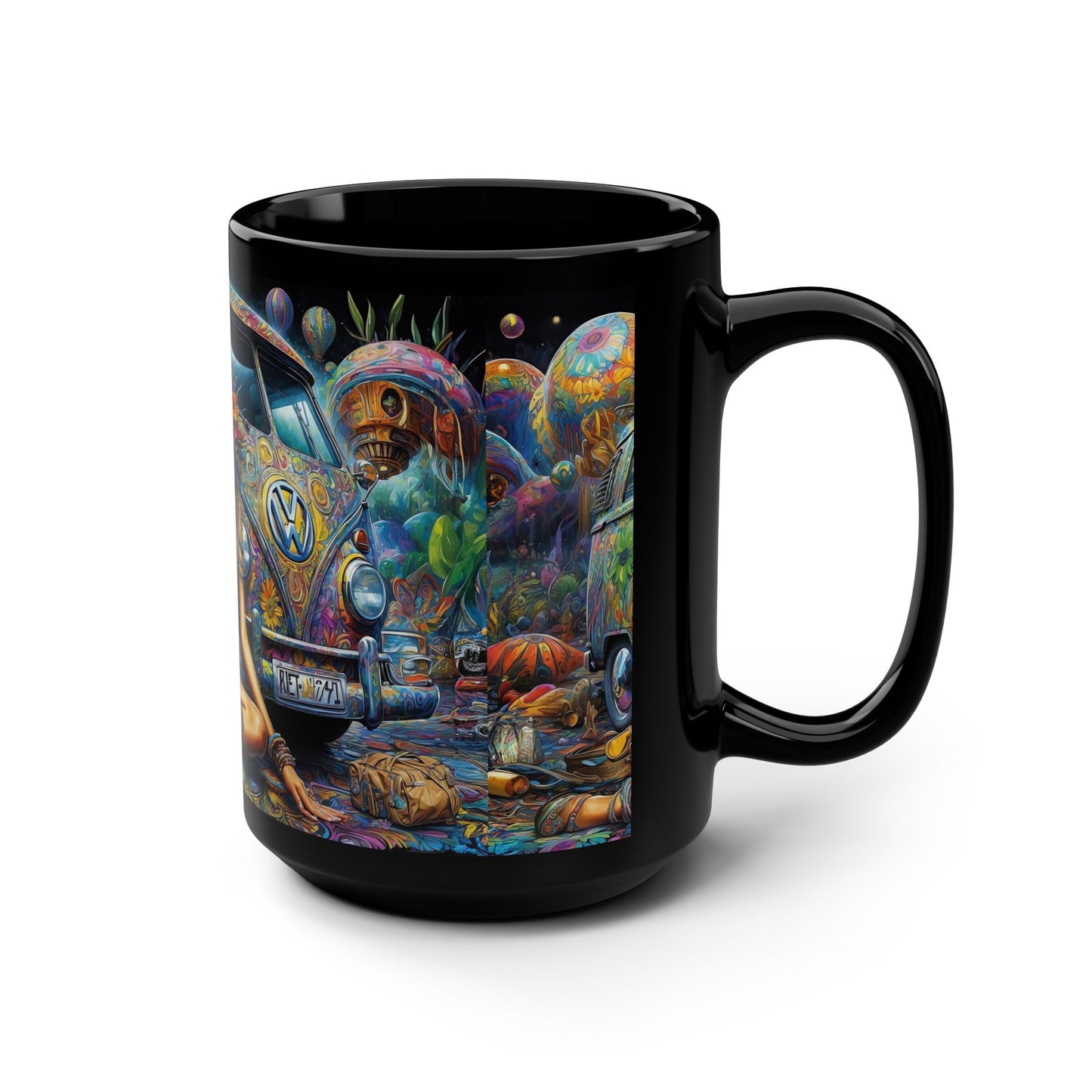 Harmony's Midnight Muse: A 15oz Mug of Psychedelic Bliss