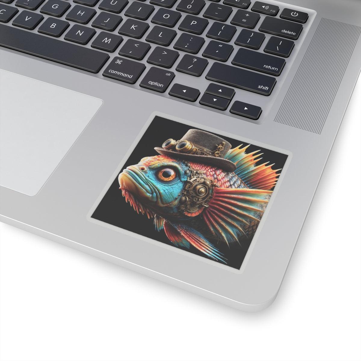 Steampunk Cichlid Kiss-Cut Stickers