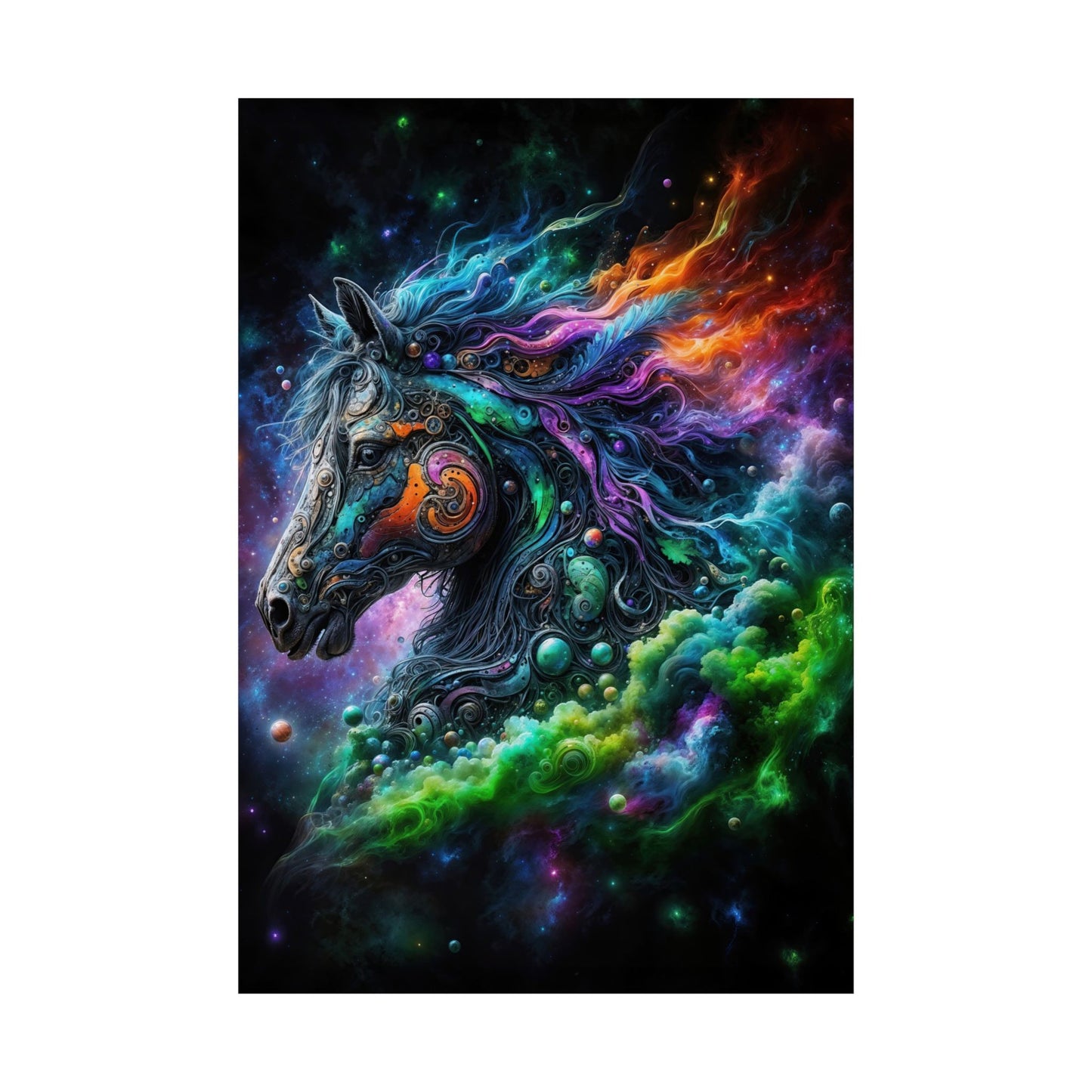 The Celestial Stallion Matte Vertical Posters