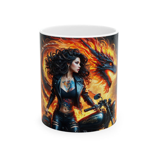 Flames of Destiny Ceramic Mug, 11oz