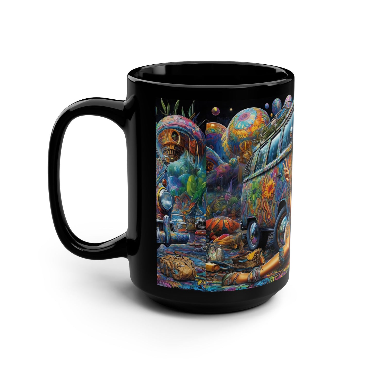 Harmony's Midnight Muse: A 15oz Mug of Psychedelic Bliss