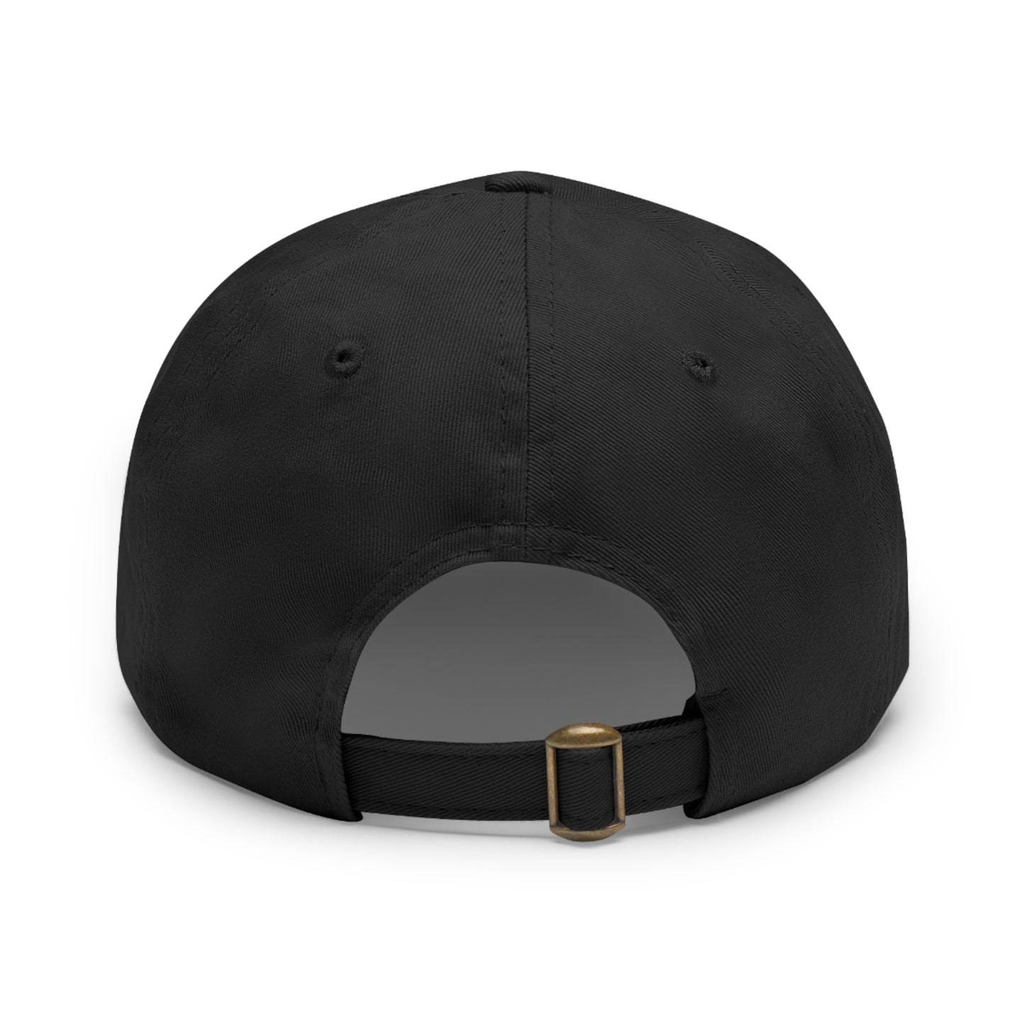 Steampunk Cichlid Dad Hat with Leather Patch (Rectangle)