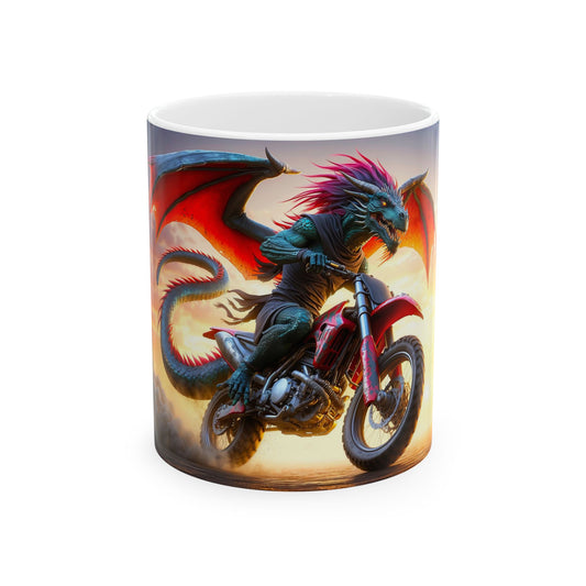 Dragon's Fury Ceramic Mug, 11oz