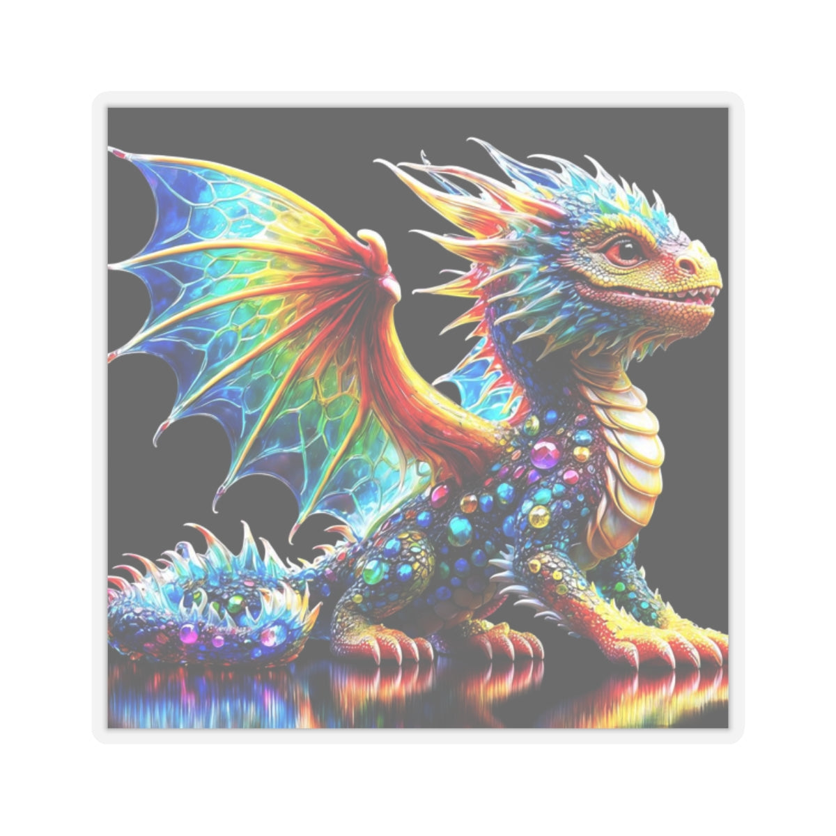 Enchanting Dragonscape Kiss-Cut Stickers