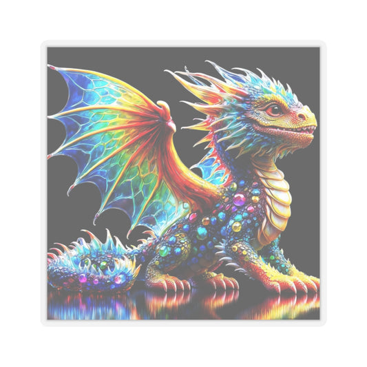 Enchanting Dragonscape Kiss-Cut Stickers