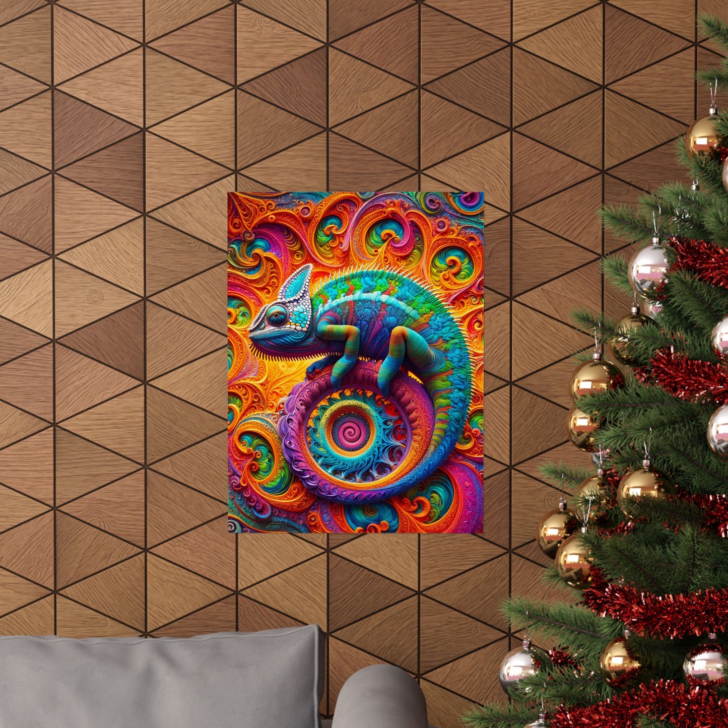 Fractal Guardian Matte Vertical Posters