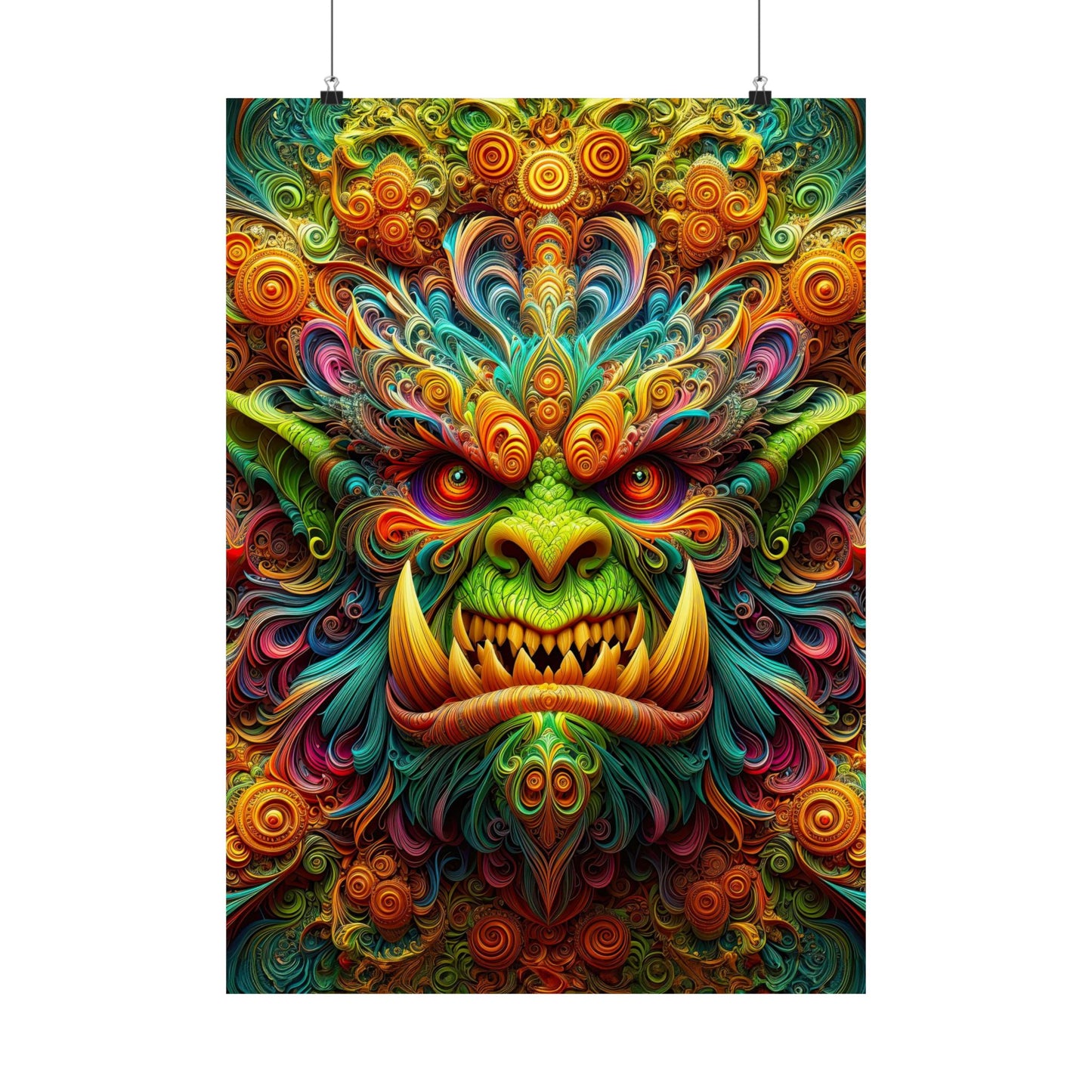 Enchanting Orc: Mythical Majesty Matte Vertical Posters