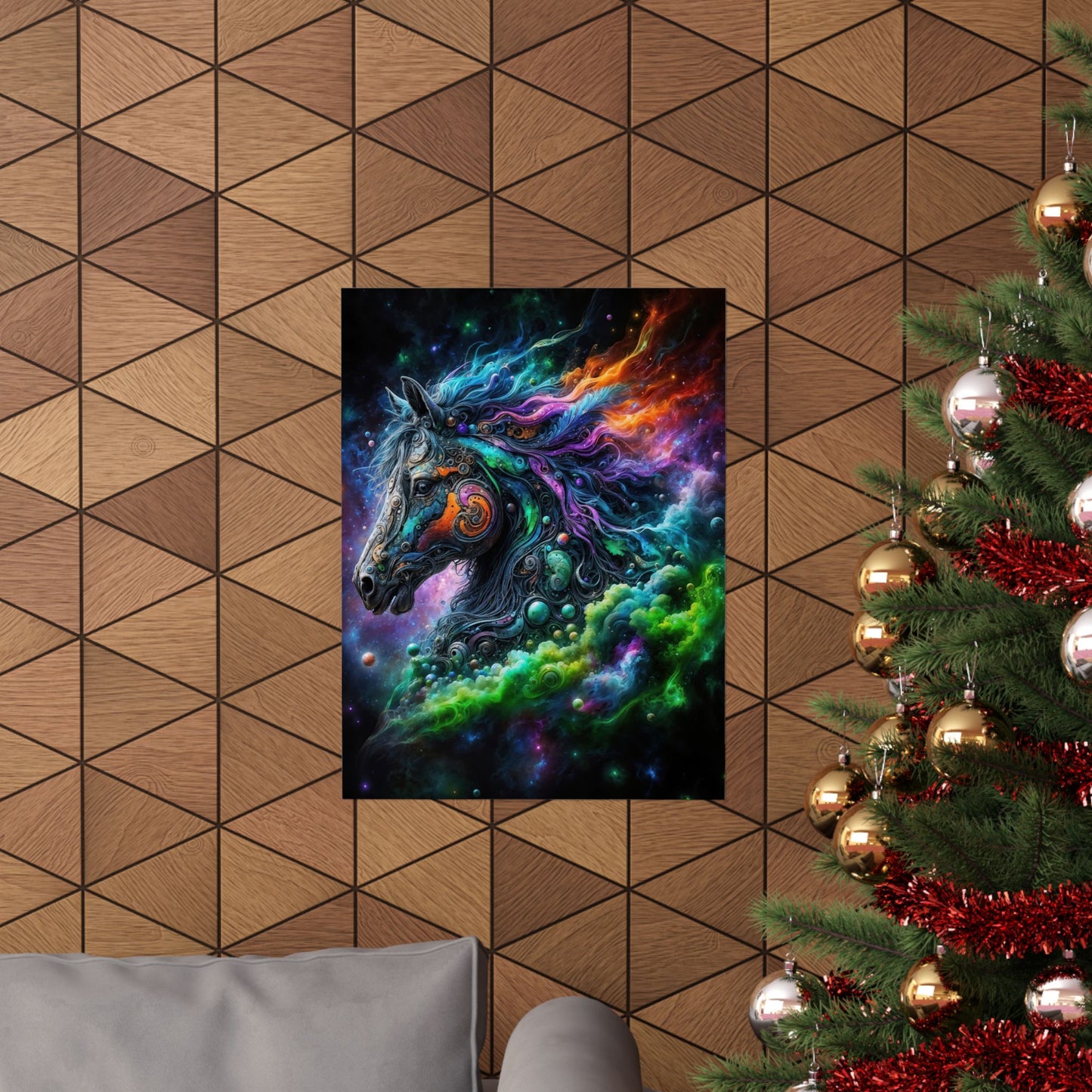 The Celestial Stallion Matte Vertical Posters