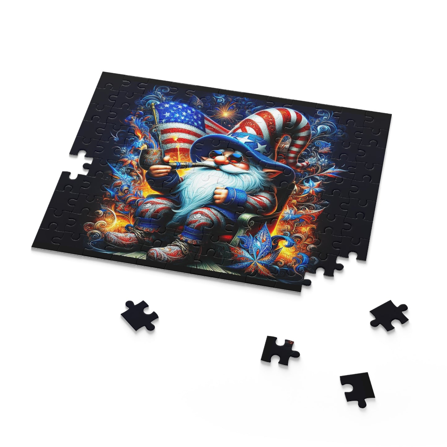 Patriotic Gnome Puzzle (120, 252, 500-Piece)