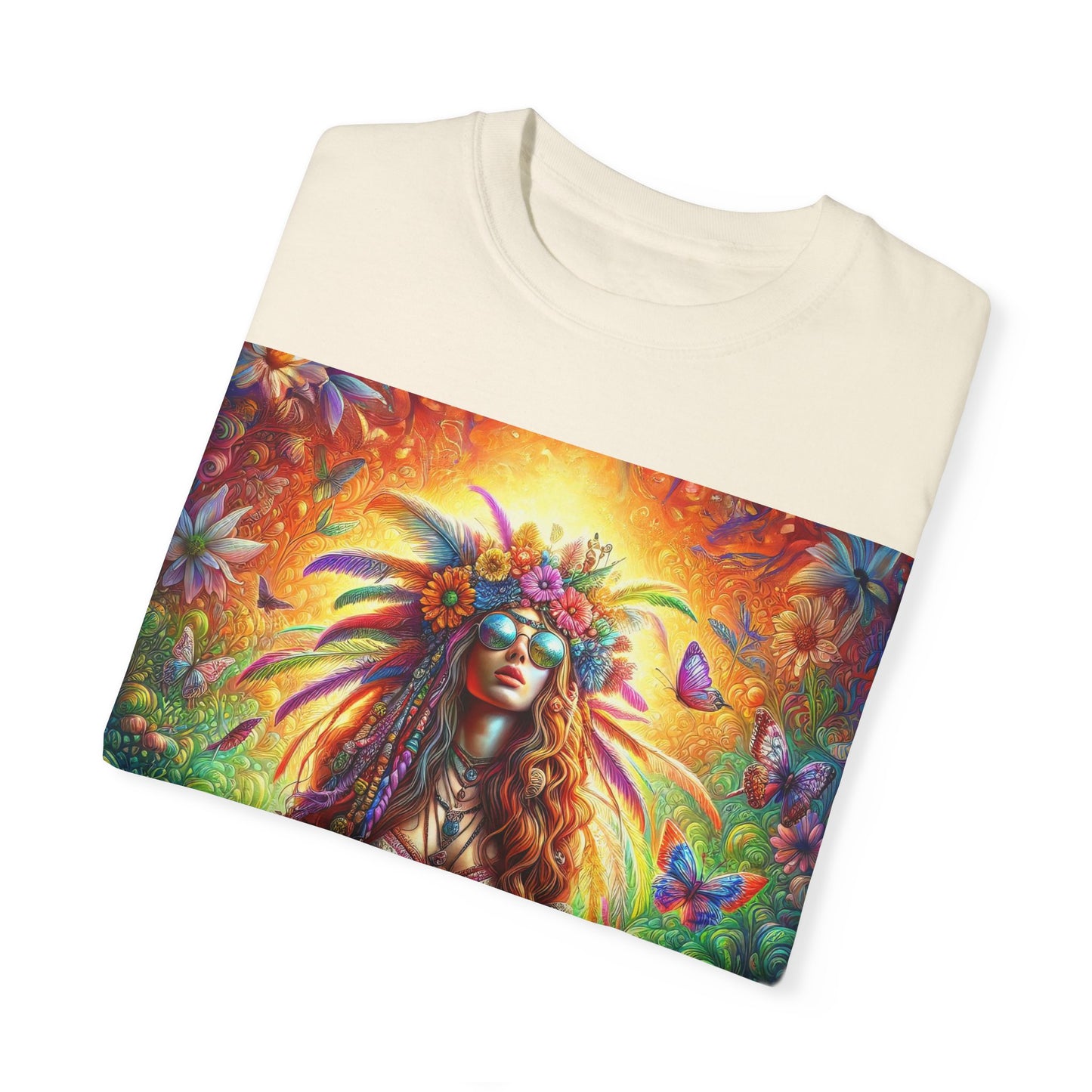 Mystical Meditation: A Journey Within Unisex Garment-Dyed T-shirt