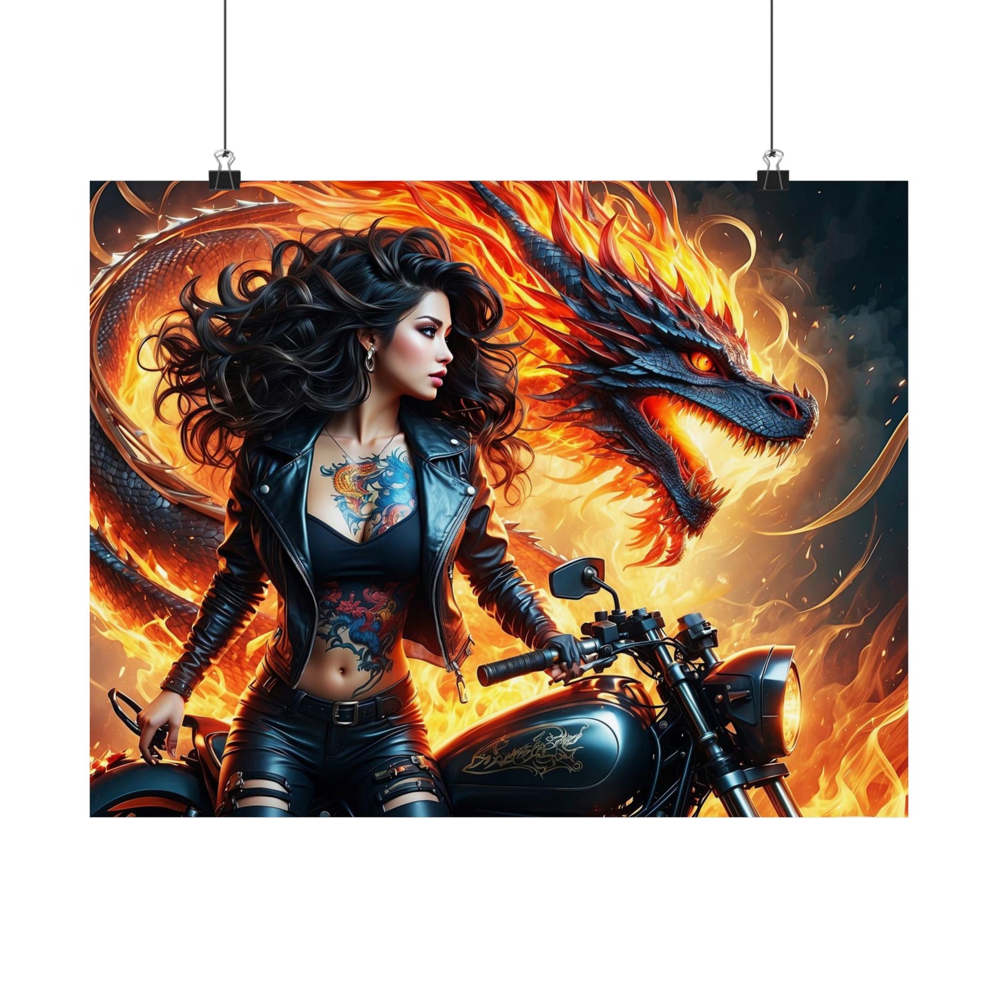 Flames of Destiny Matte Horizontal Posters