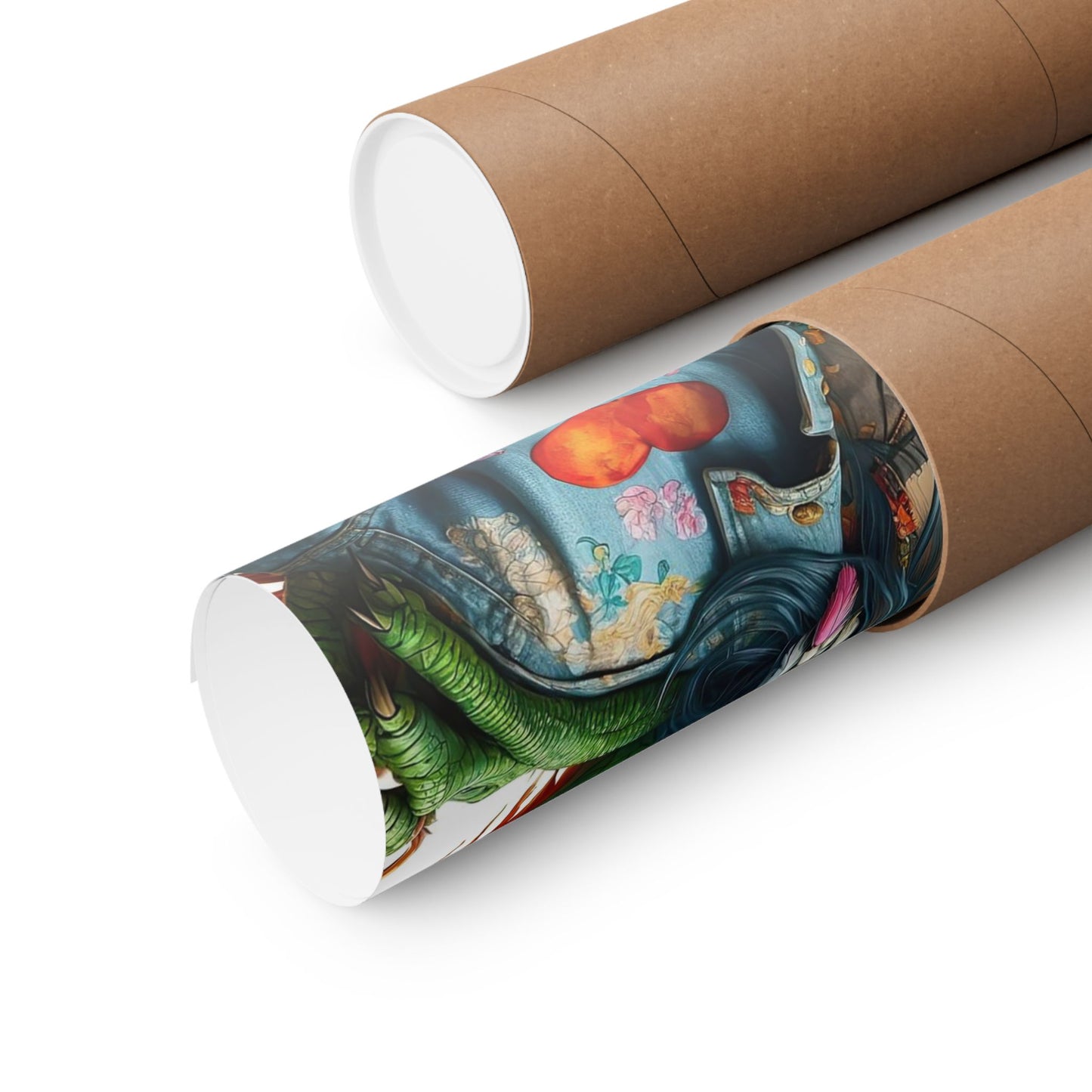 Dragon & Hippie Harmony Matte Vertical Posters