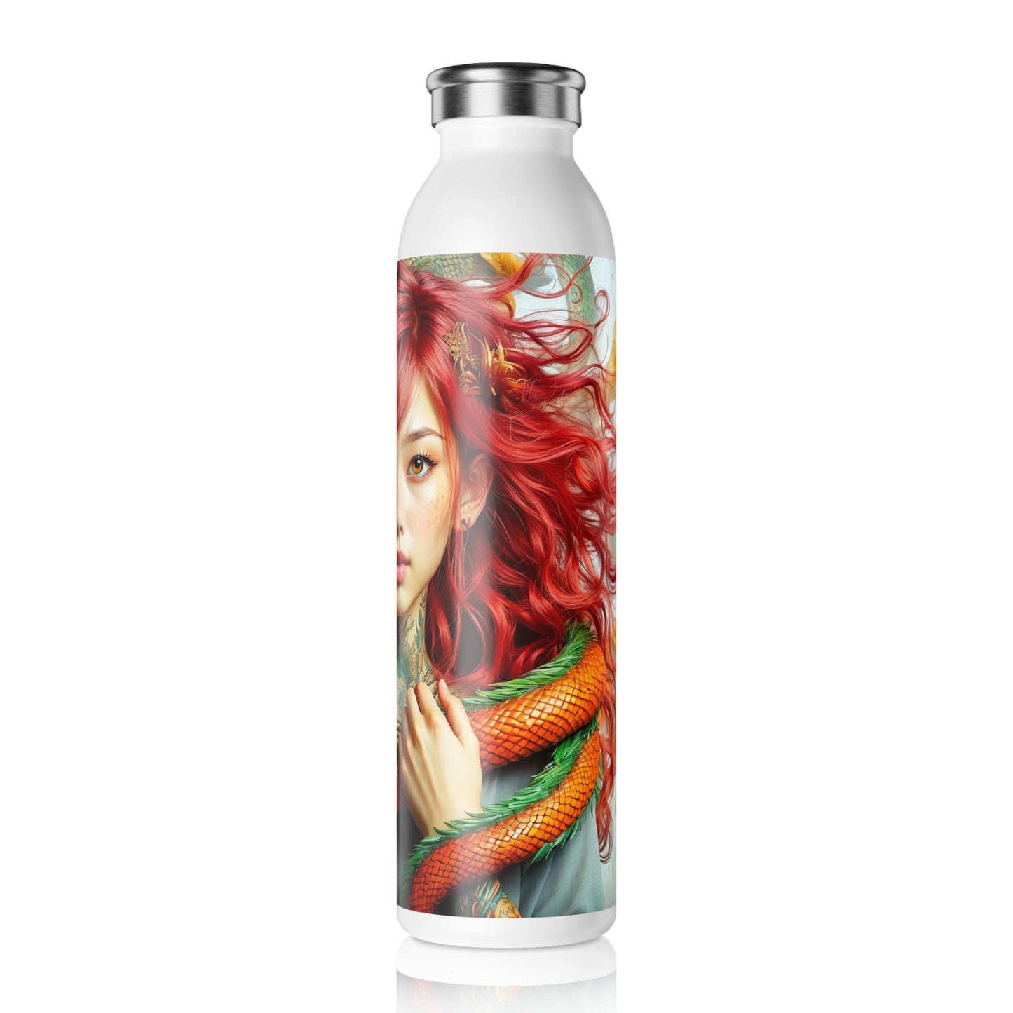 The Dragon's Muse Slim Water Bottle