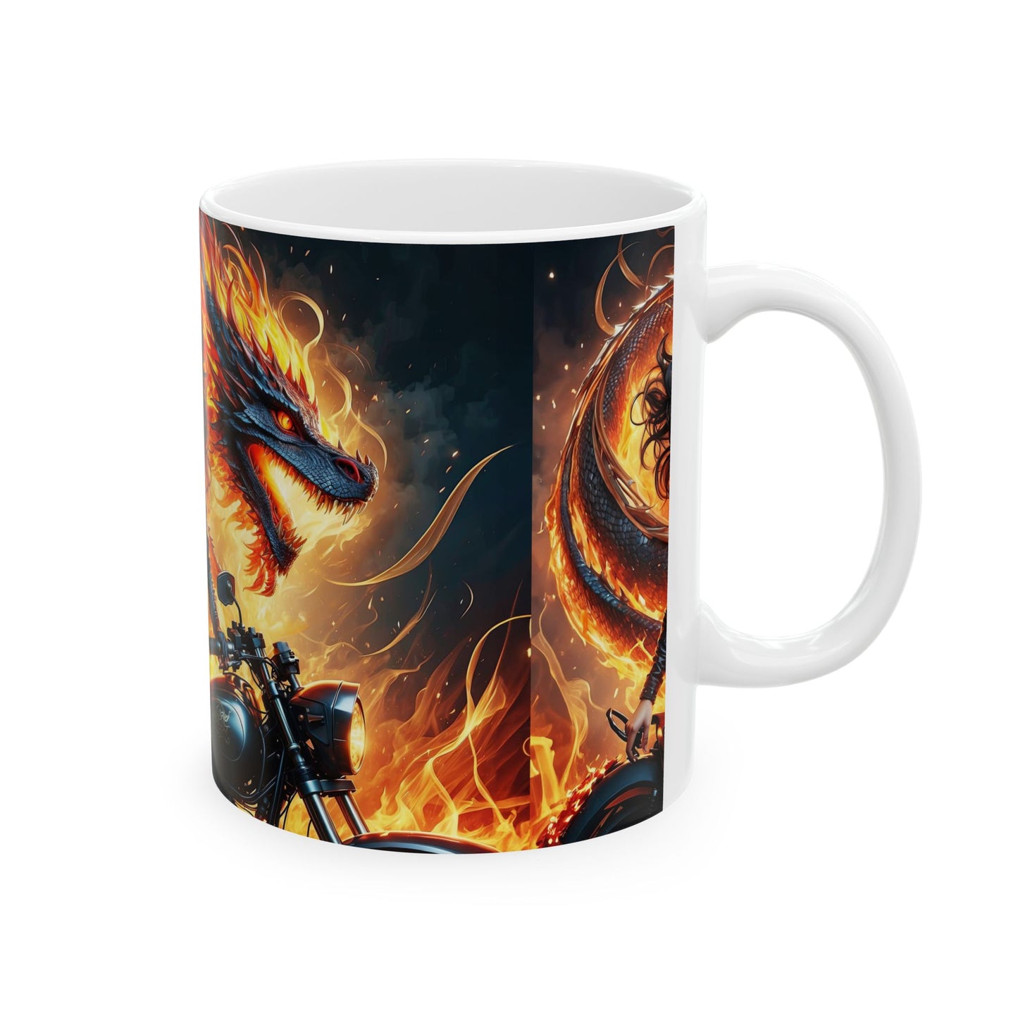 Flames of Destiny Ceramic Mug, 11oz