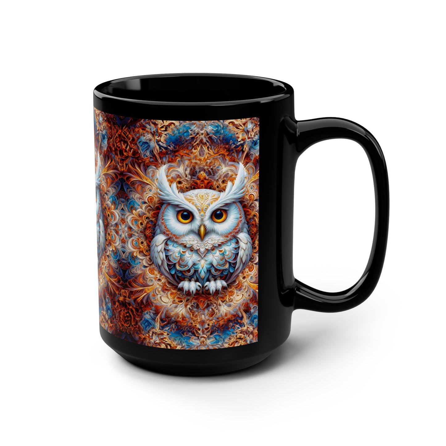 Awaken Your Imagination with 'Ethereal Enigma Black Mug, 15oz