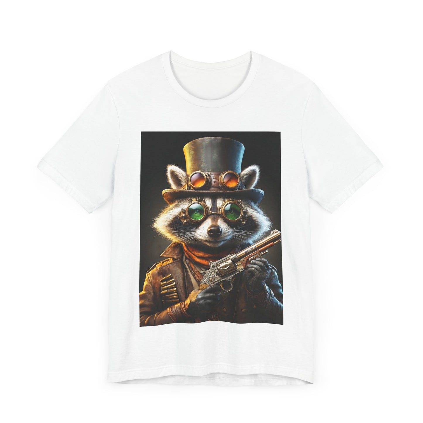 Steam Raccoon Unisex Jersey Short Sleeve Tee