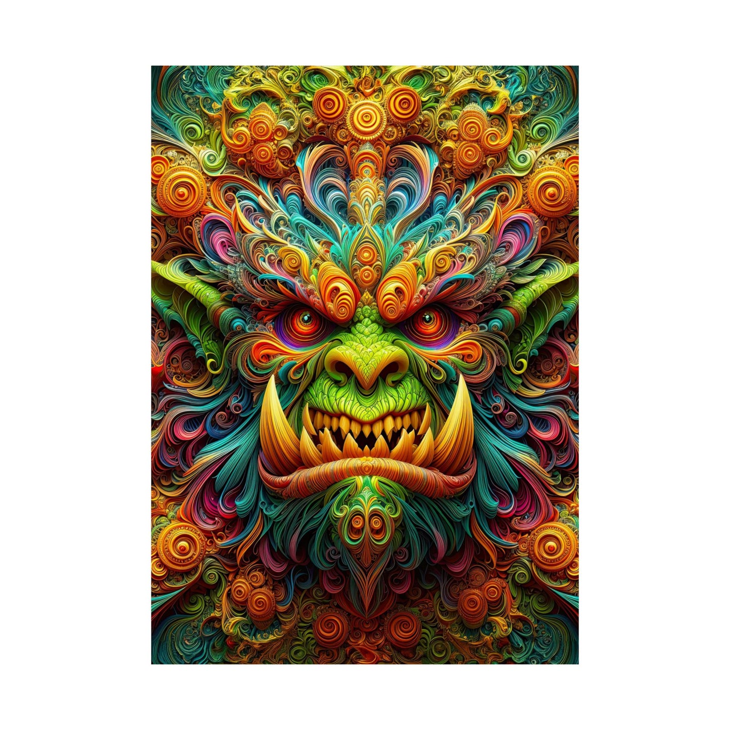 Enchanting Orc: Mythical Majesty Matte Vertical Posters