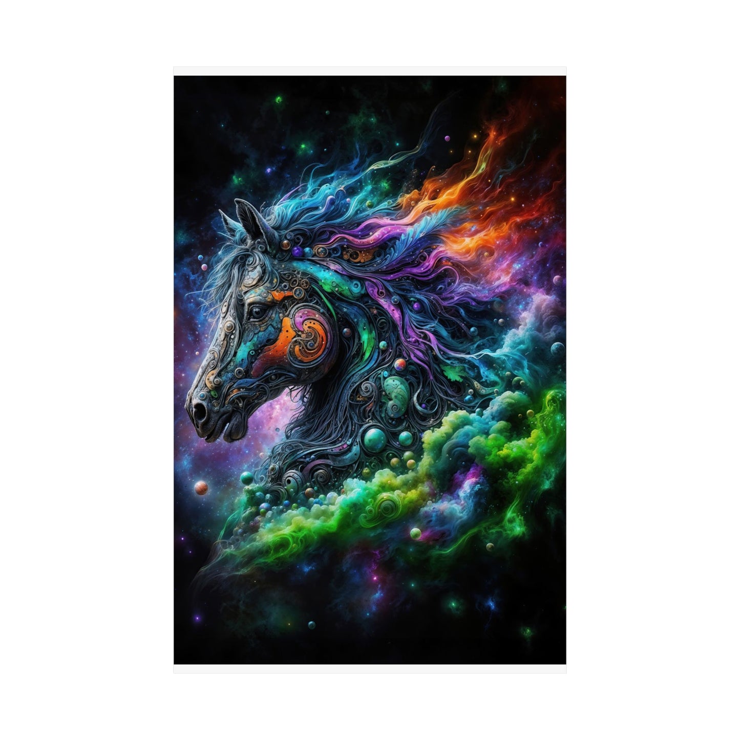 The Celestial Stallion Matte Vertical Posters