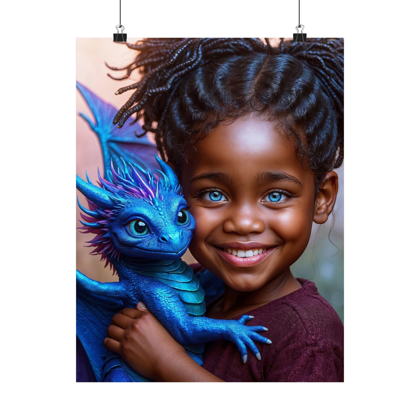 Whispers of Draconic Bonds Matte Vertical Posters