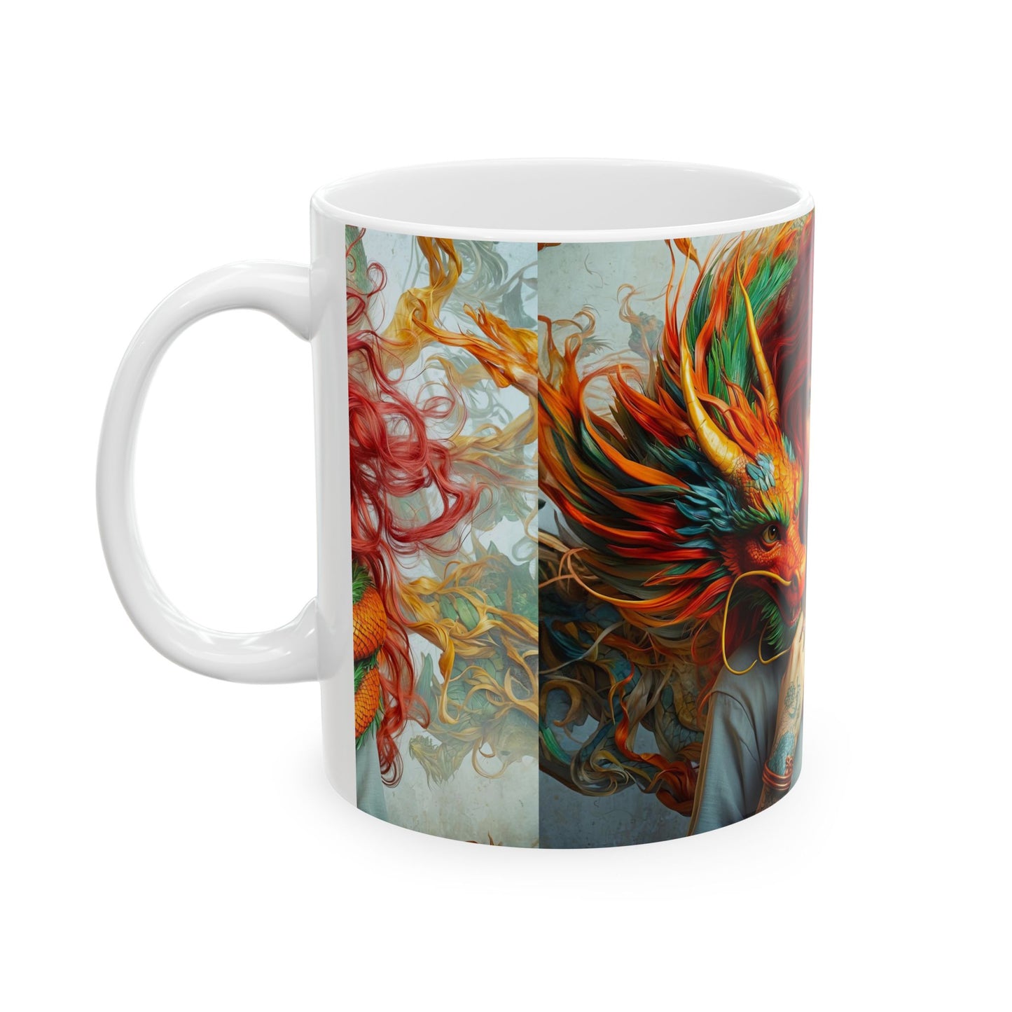 The Dragon's Muse Ceramic Mug, 11oz