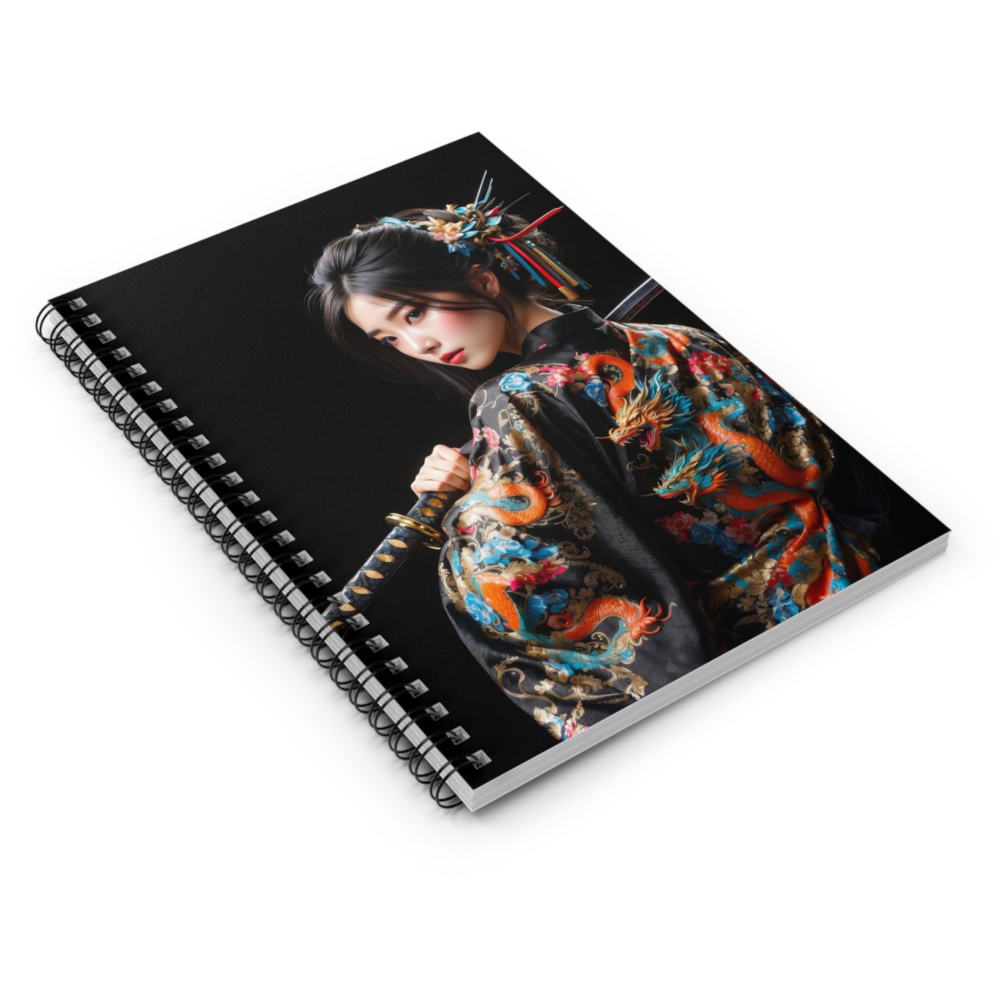 Dragon Damsel Spiral Notebook - Ruled Line