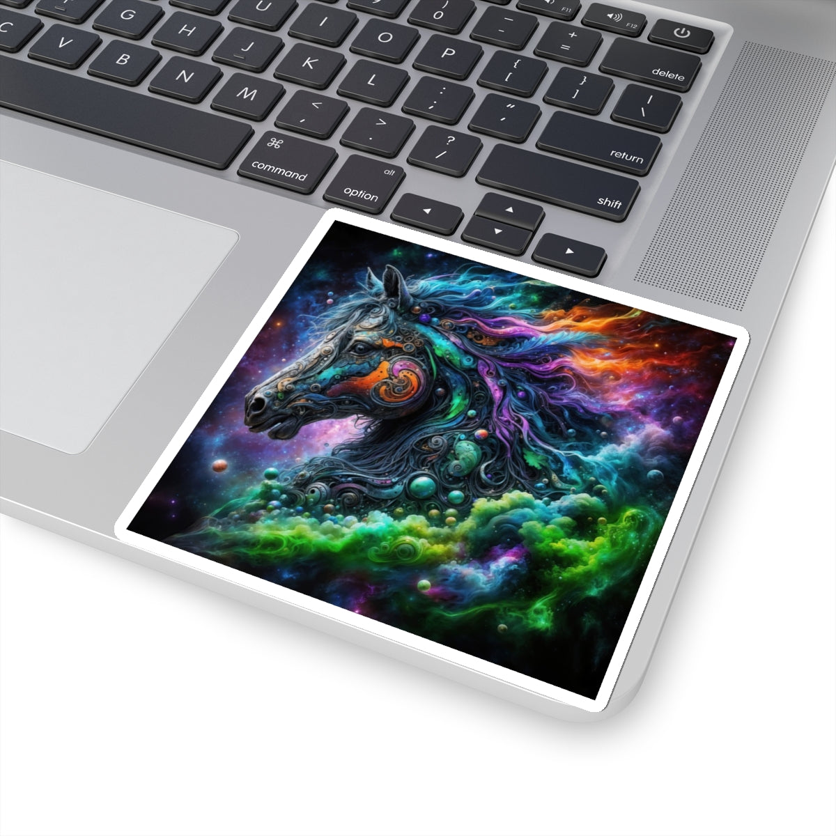 Unleash the Magic of the Cosmos with Celestial Stallion Kiss-Cut Stickers