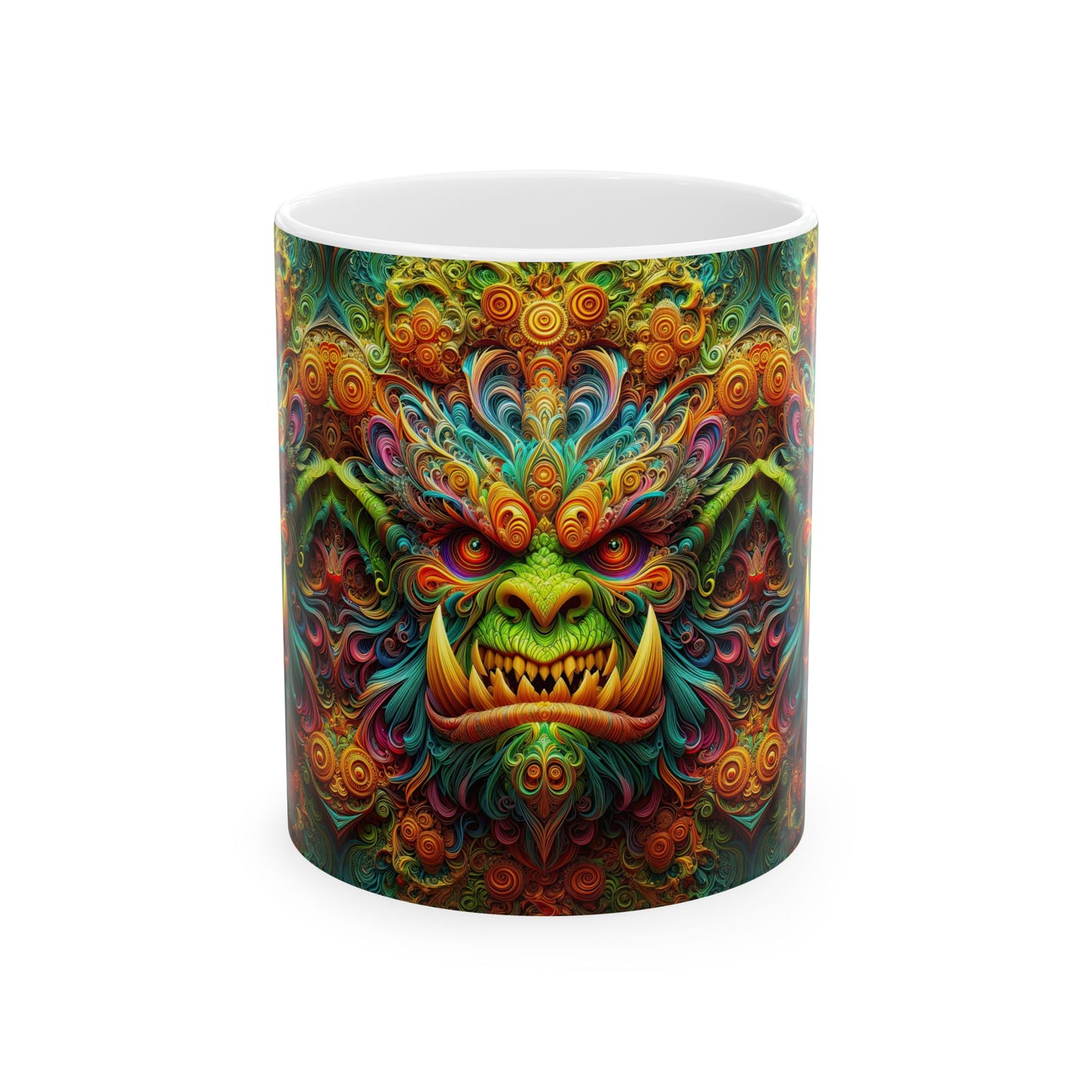 Enchanting Orc: Mythical Majesty Ceramic Mug 11oz