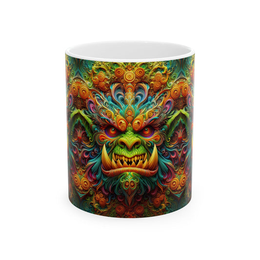 Enchanting Orc: Mythical Majesty Ceramic Mug 11oz