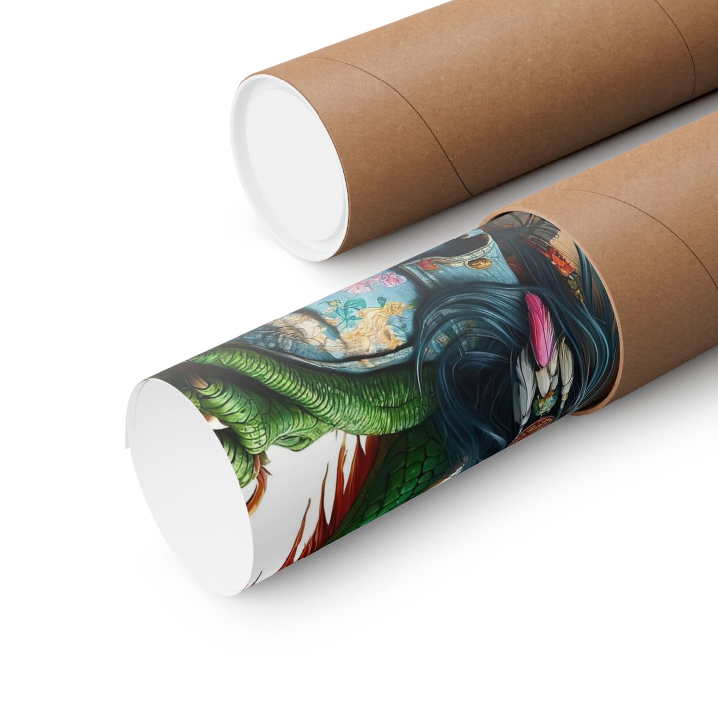 Dragon & Hippie Harmony Matte Vertical Posters