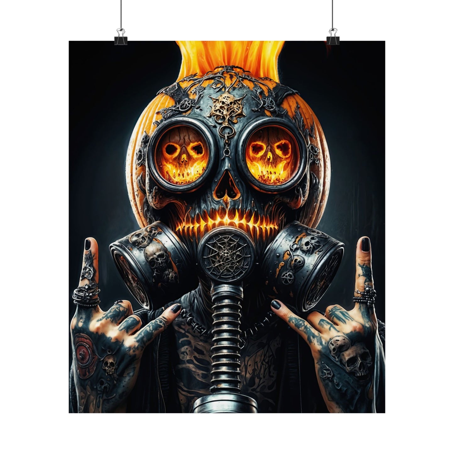 The Inferno Warden  Matte Vertical Posters