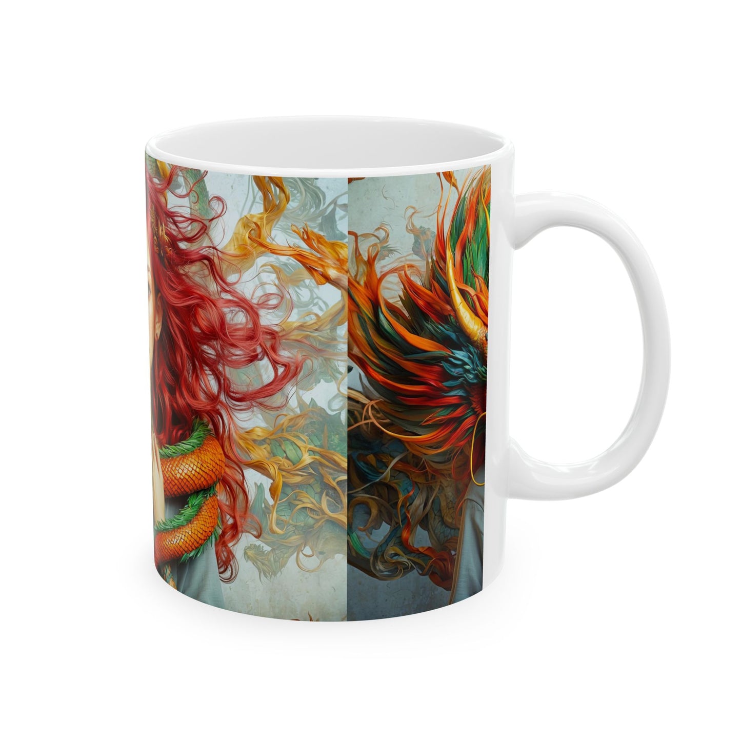 The Dragon's Muse Ceramic Mug, 11oz