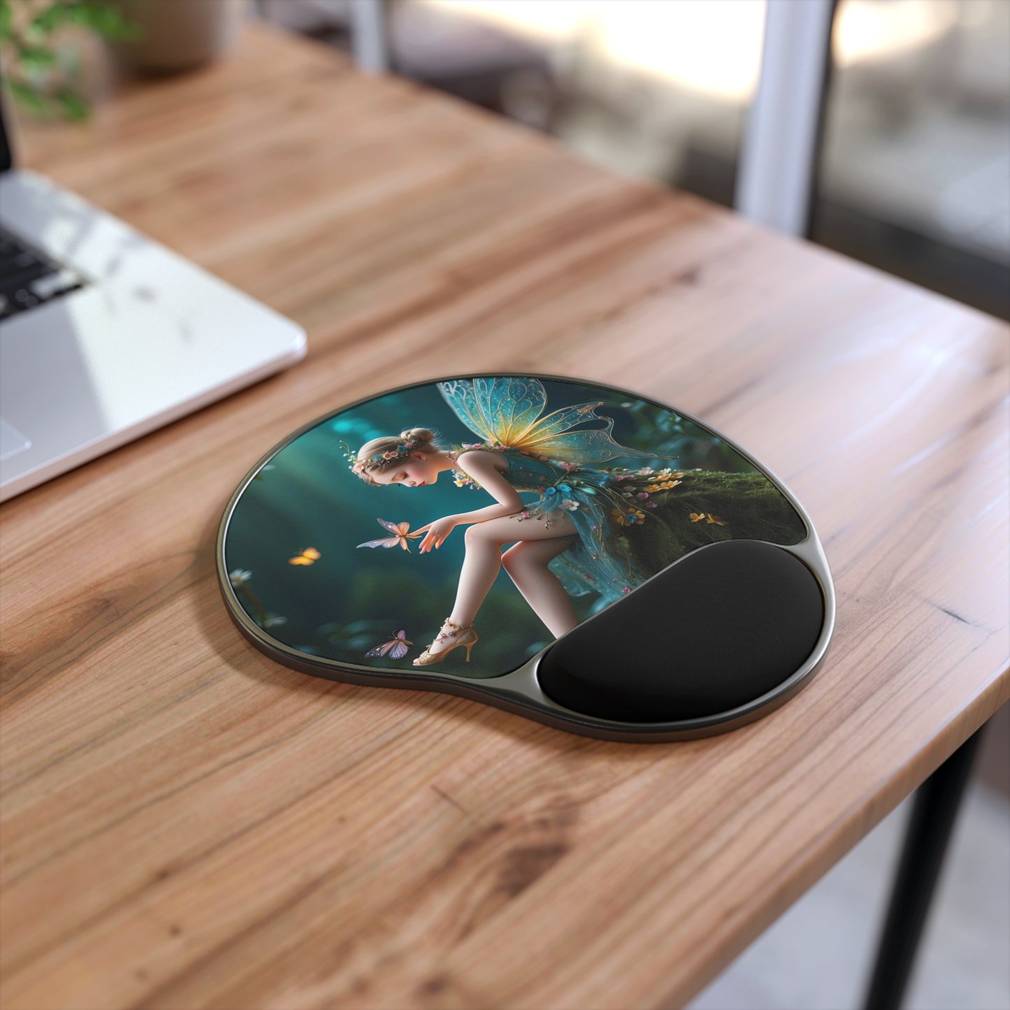 Whispers of the Enchanted Glen Mouse Pad With Wrist Rest