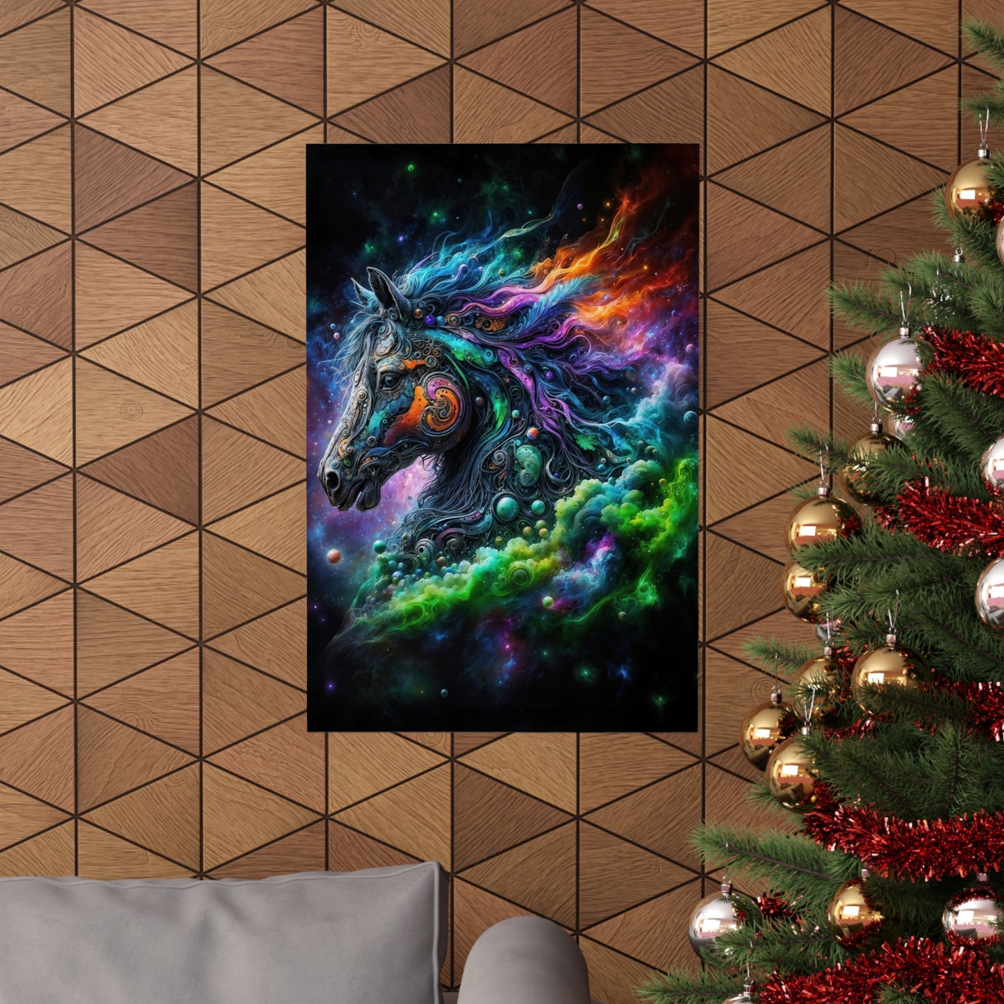 The Celestial Stallion Matte Vertical Posters