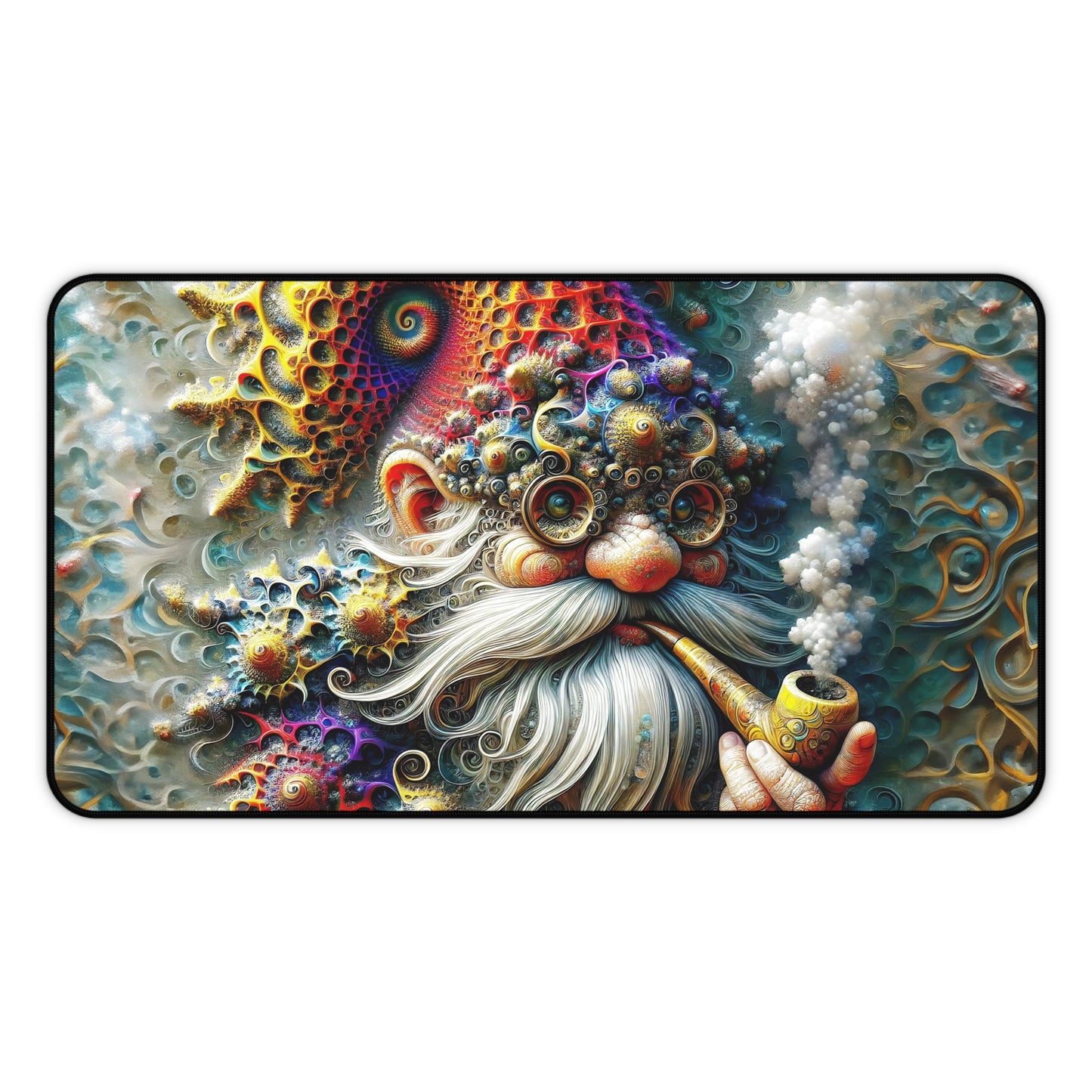 Eldon the Fractal-Kissed Gnome Desk Mat