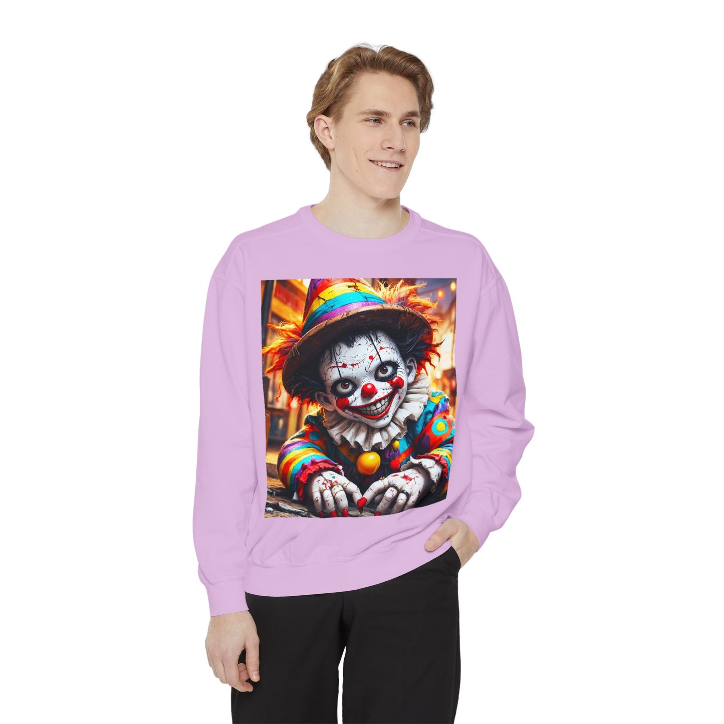 Grim Grins Unisex Garment-Dyed Sweatshirt