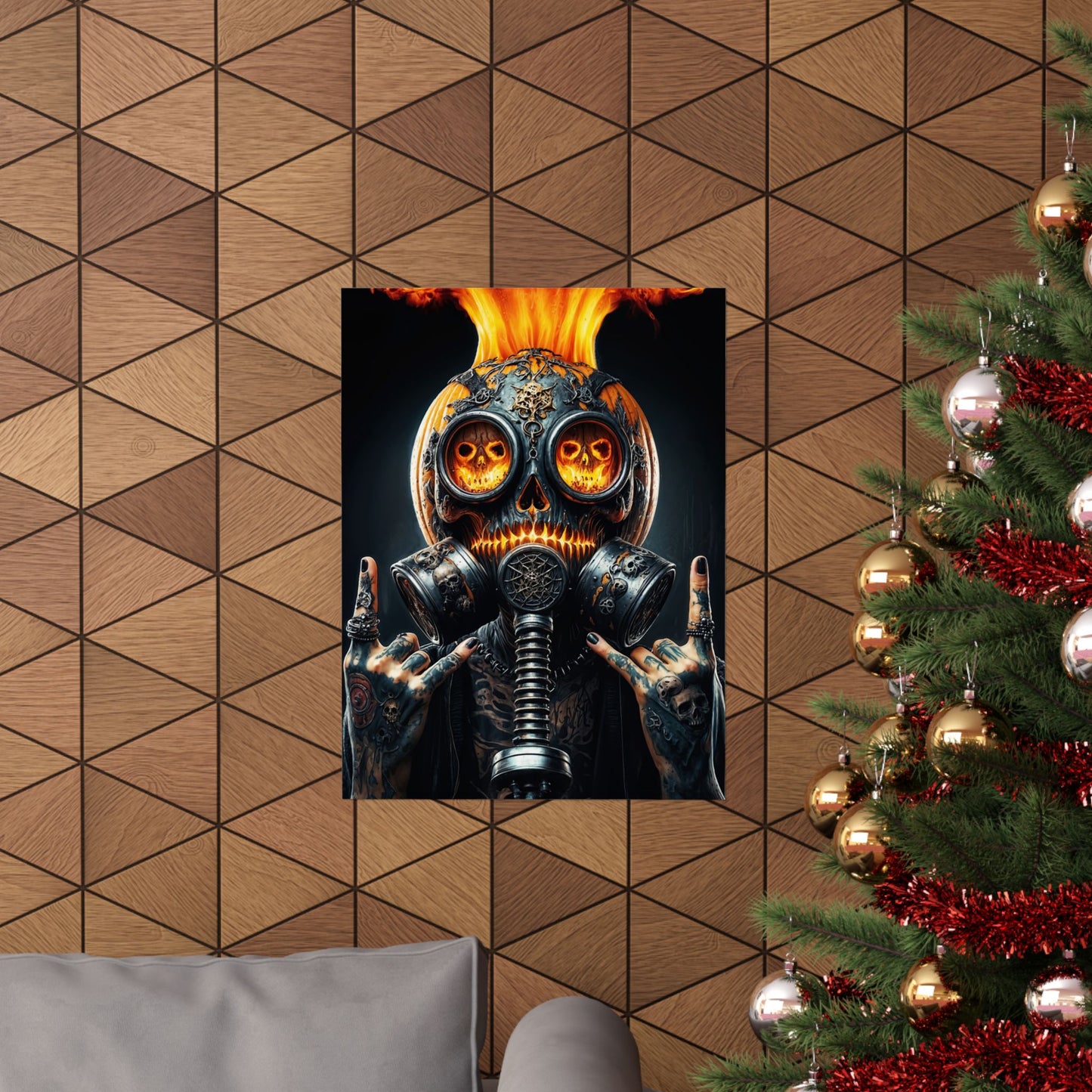 The Inferno Warden  Matte Vertical Posters