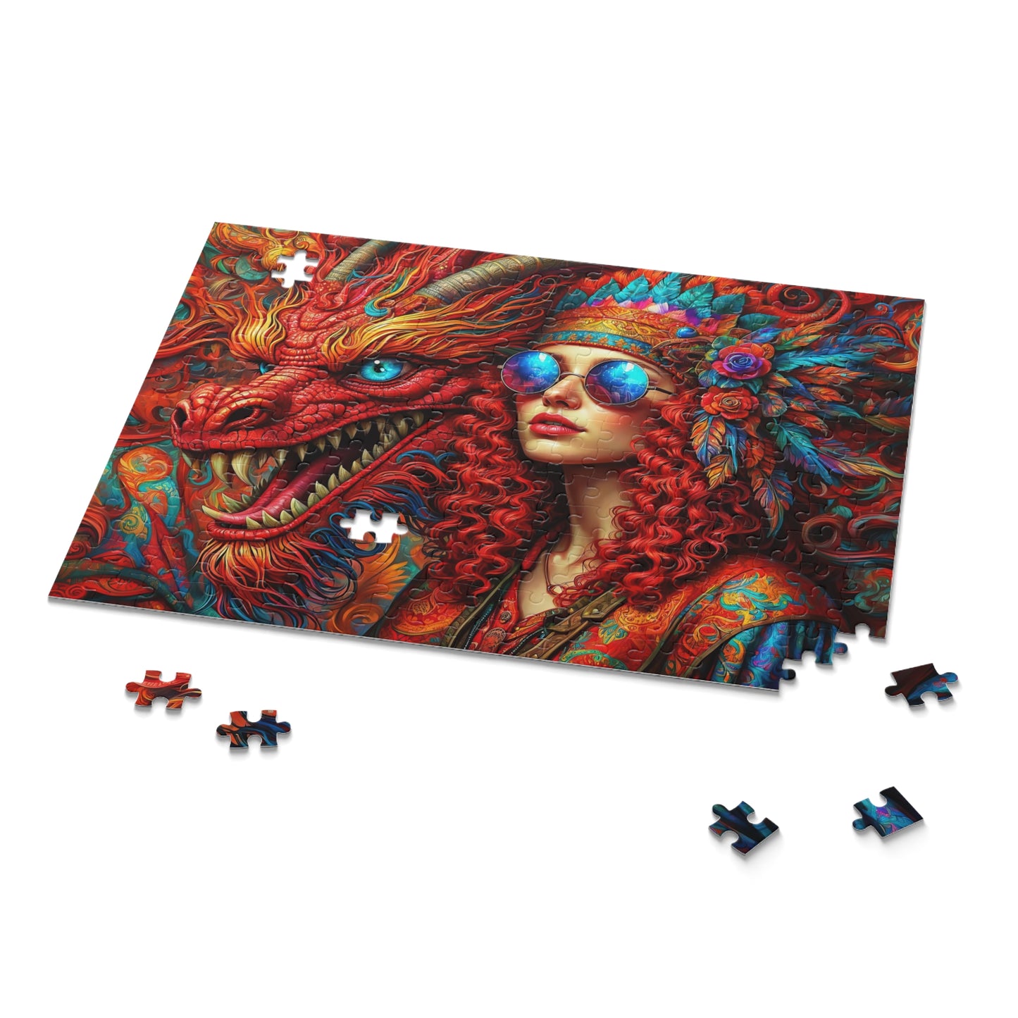 Mystical Fusion: Dragon's Enigma Puzzle (120, 252, 500-Piece)