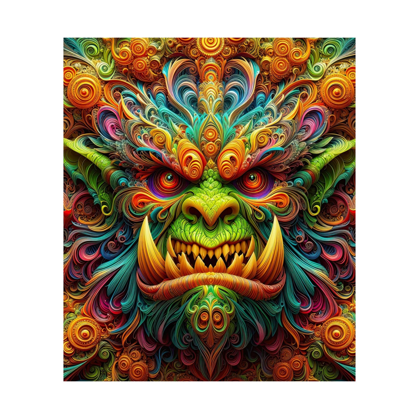 Enchanting Orc: Mythical Majesty Matte Vertical Posters