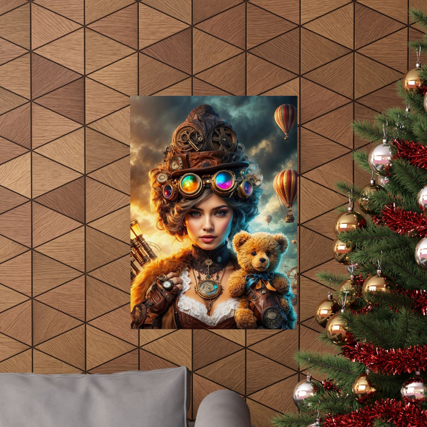 Steampunk Reverie: A Carnival of Dreams Matte Vertical Posters