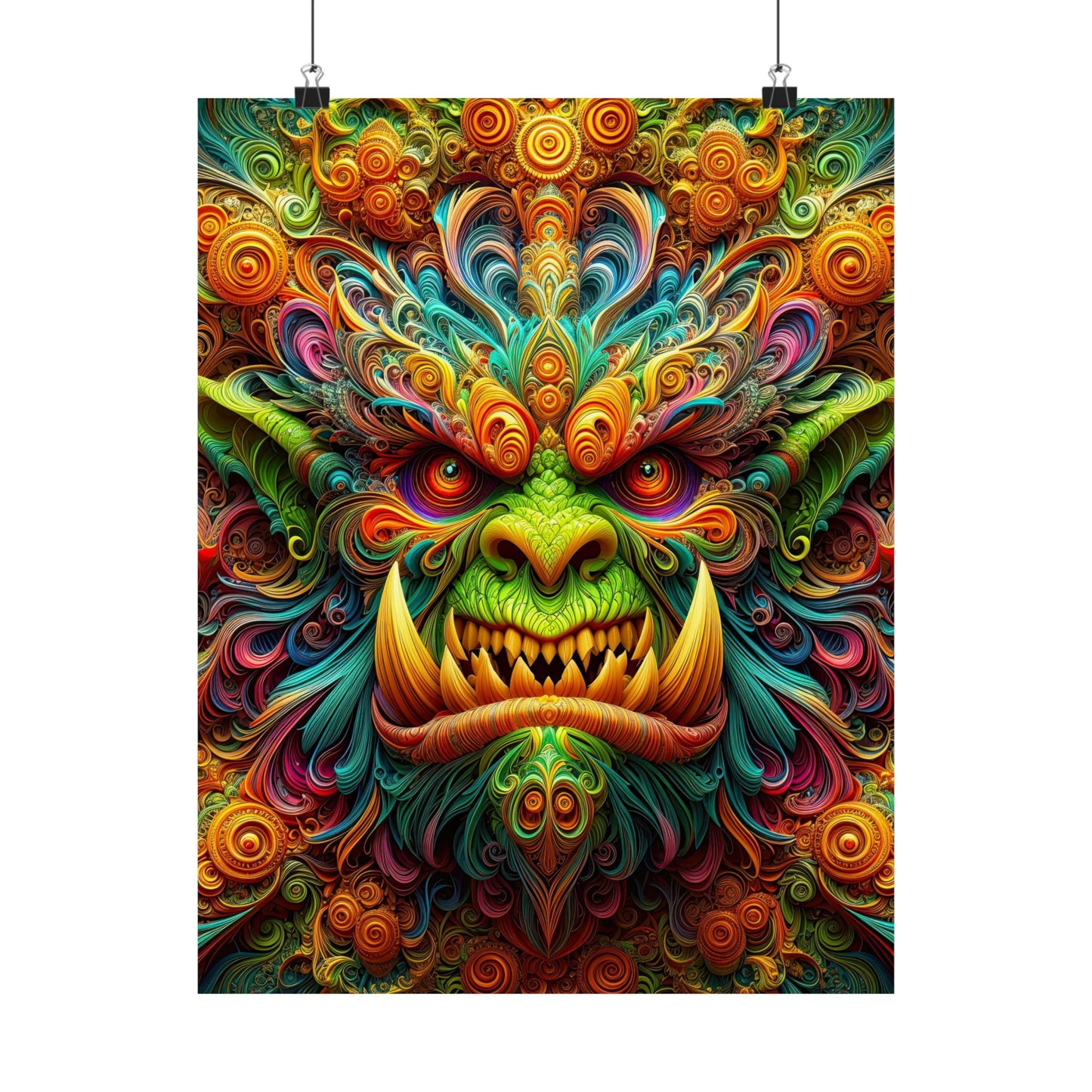 Enchanting Orc: Mythical Majesty Matte Vertical Posters