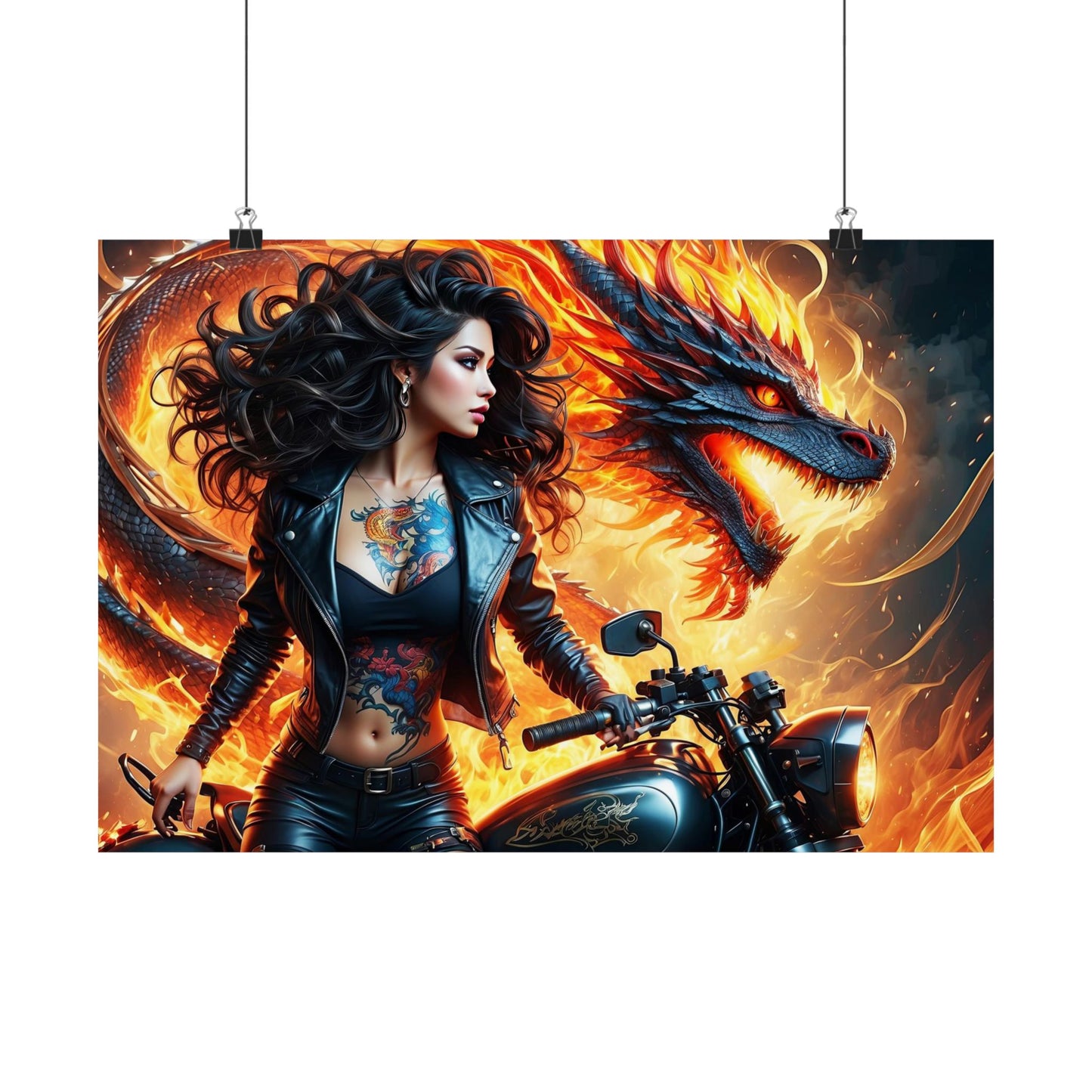 Flames of Destiny Matte Horizontal Posters