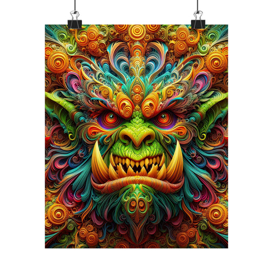 Enchanting Orc: Mythical Majesty Matte Vertical Posters