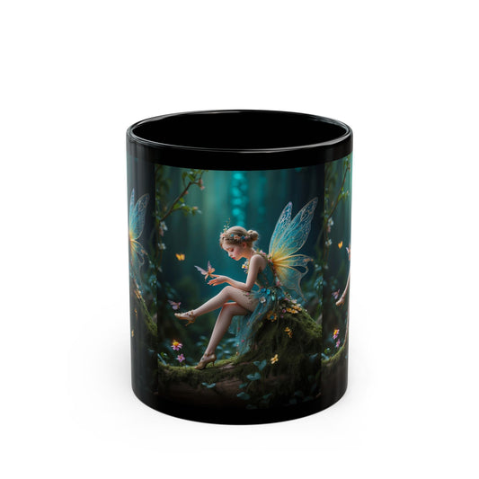 Whispers of the Enchanted Glen Black Mug (11oz, 15oz)