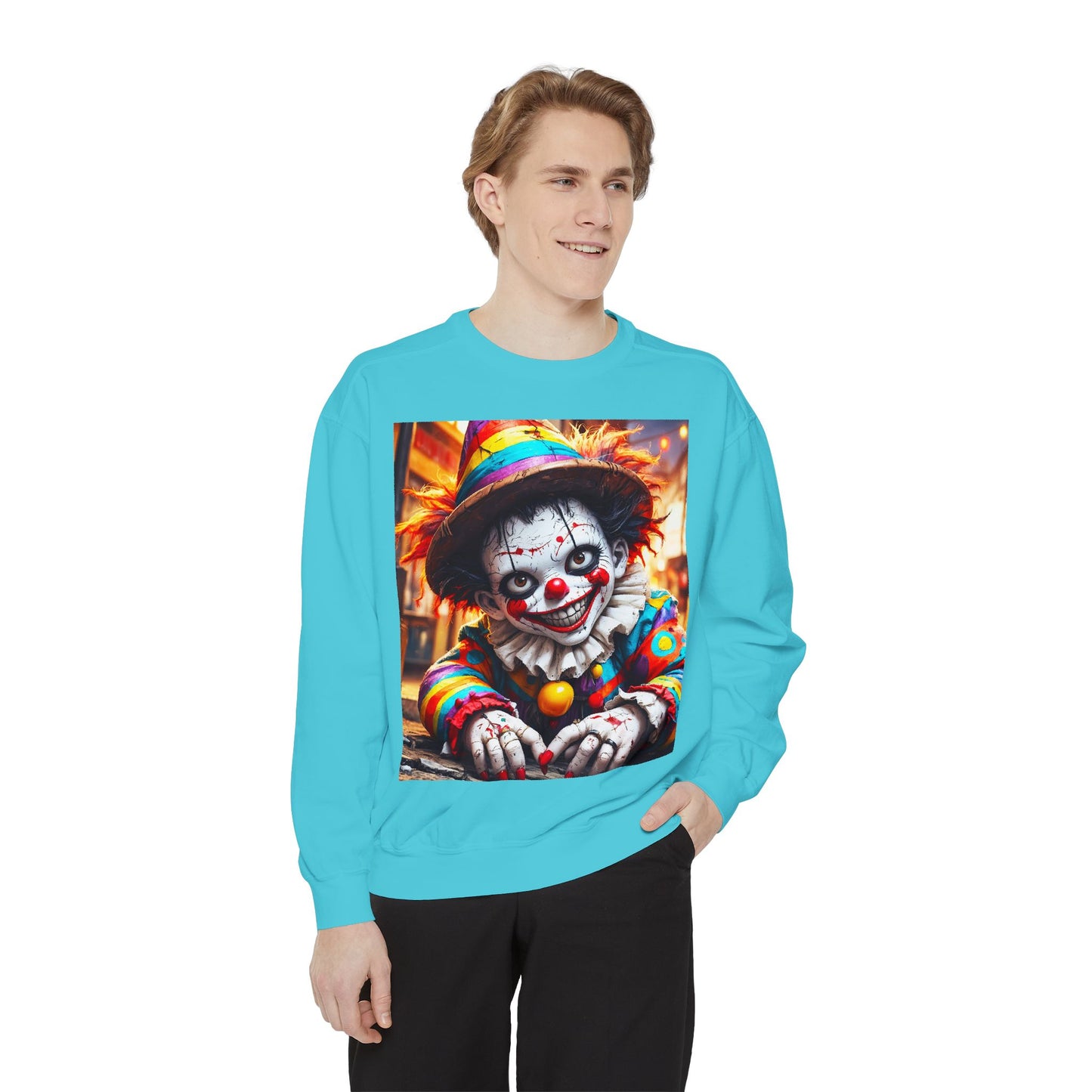 Grim Grins Unisex Garment-Dyed Sweatshirt