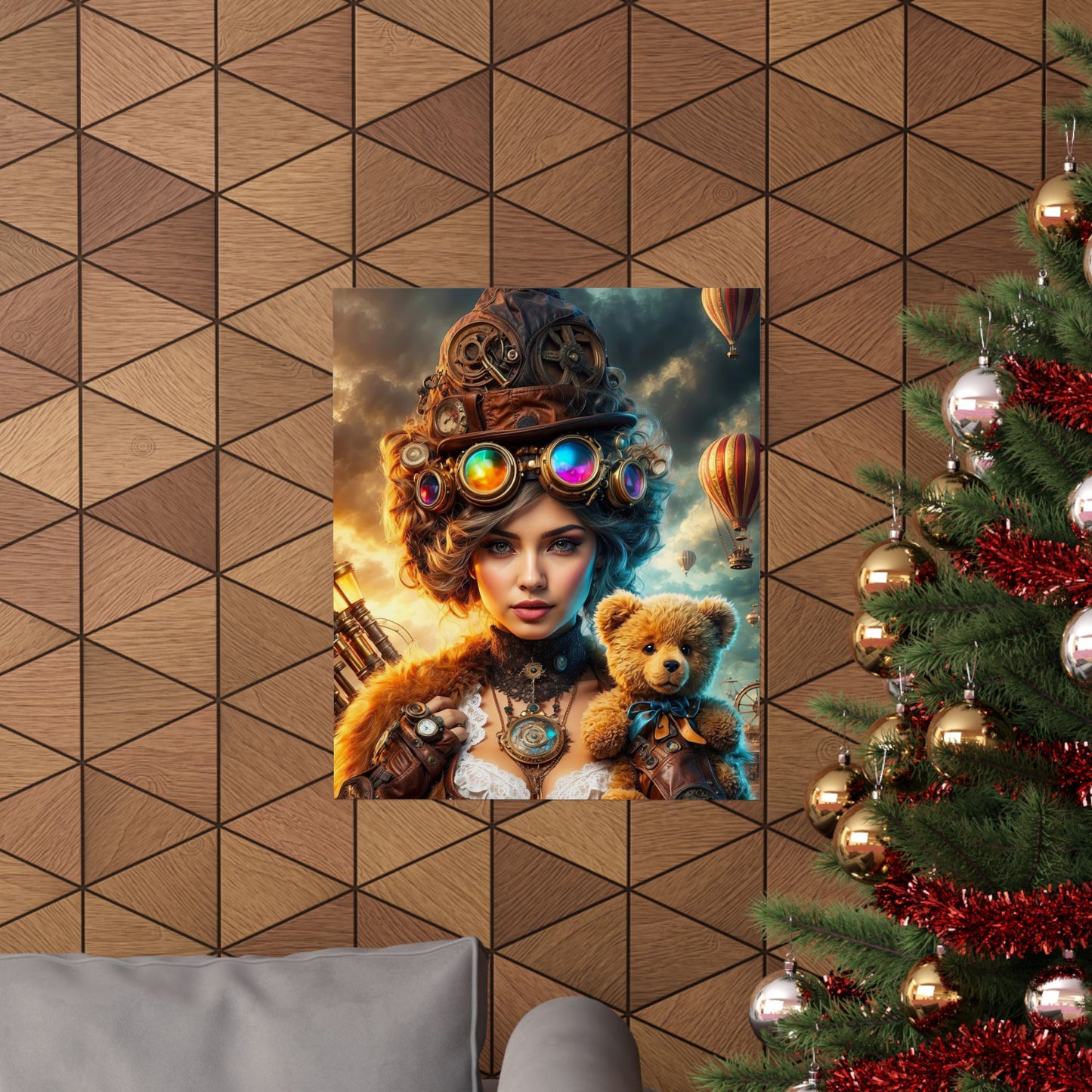 Steampunk Reverie: A Carnival of Dreams Matte Vertical Posters