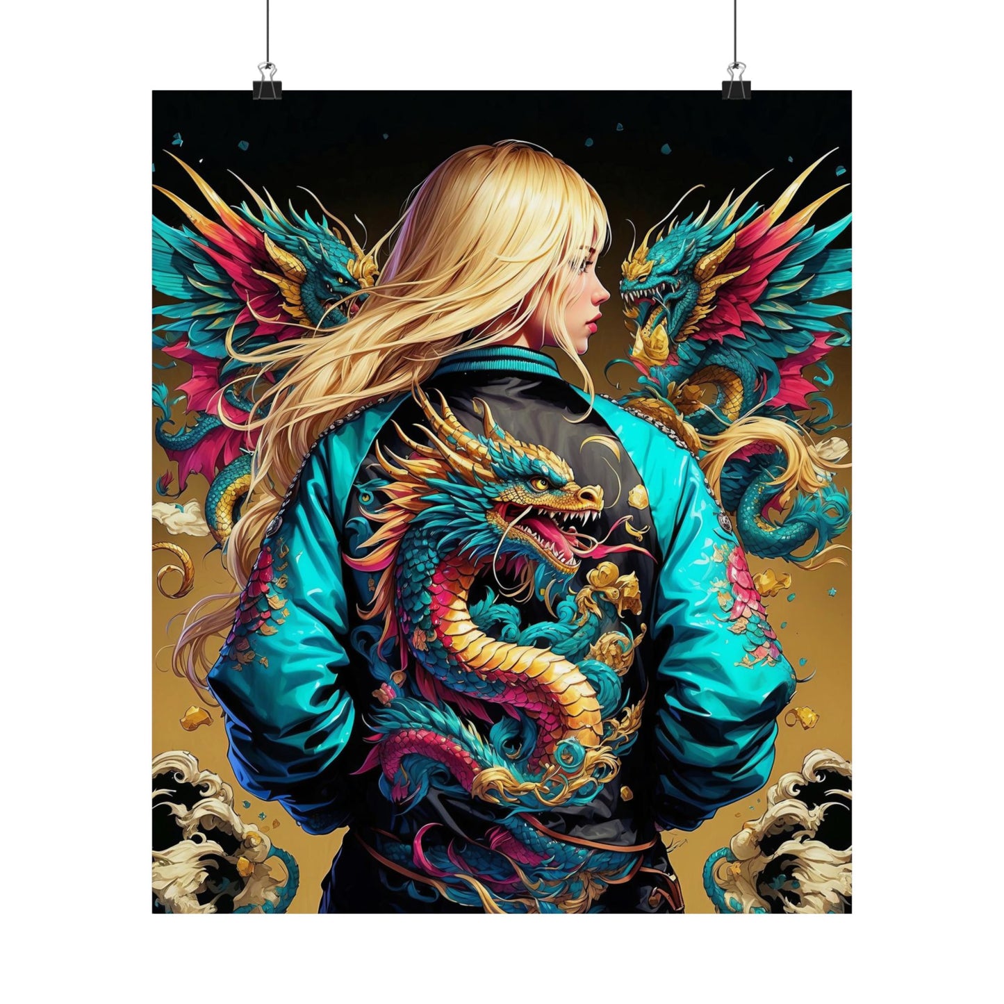 The Dragon's Guardian  Matte Vertical Posters