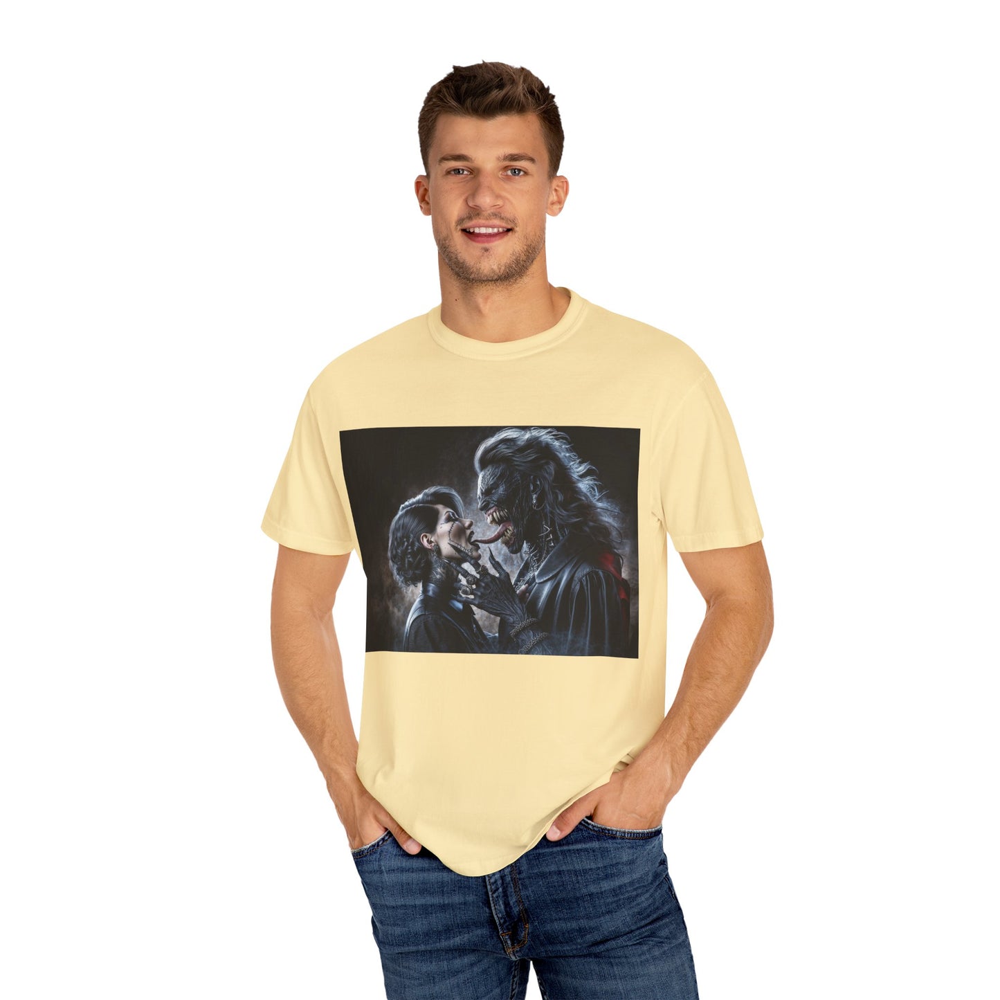 The Demons Kiss Unisex Garment-Dyed T-shirt