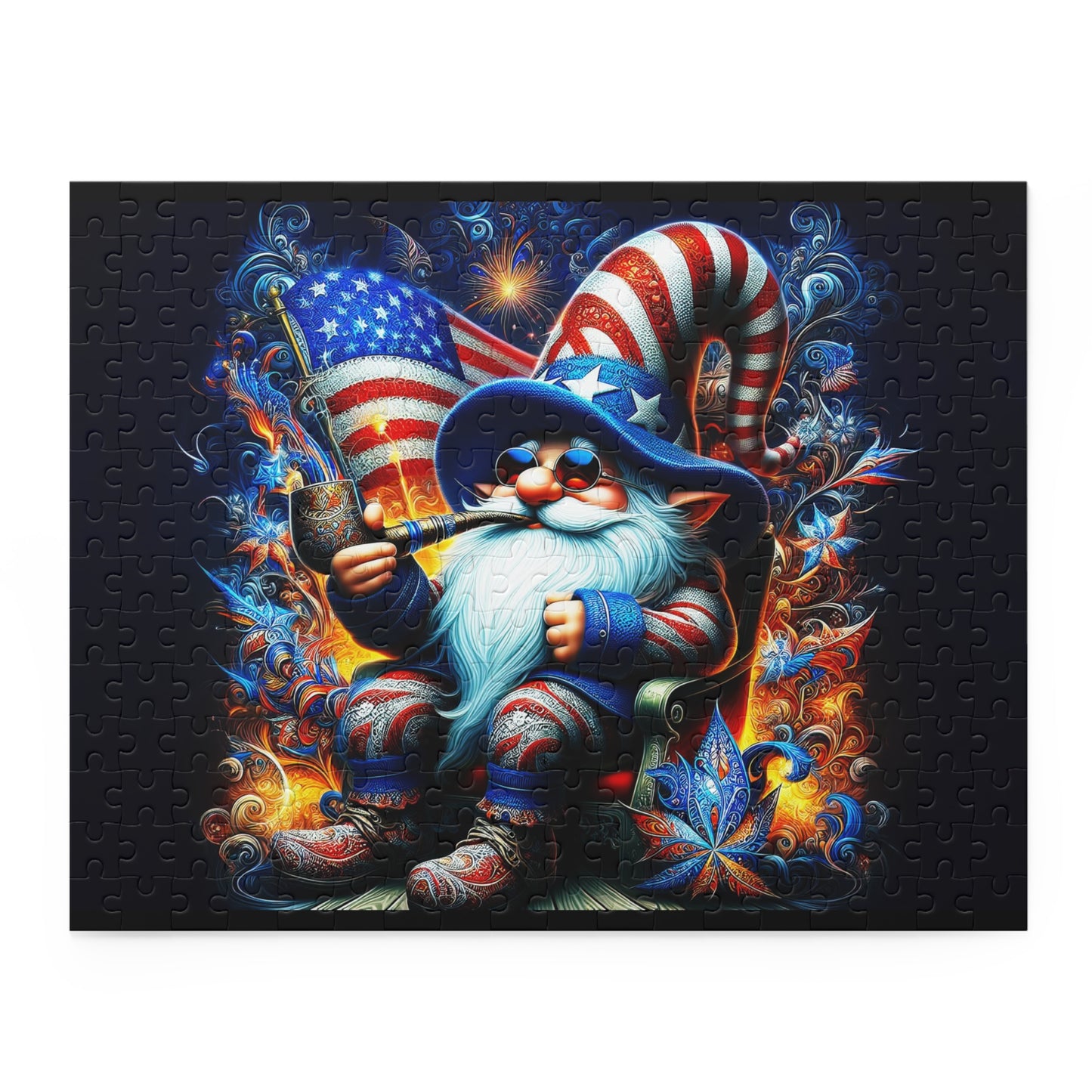 Patriotic Gnome Puzzle (120, 252, 500-Piece)